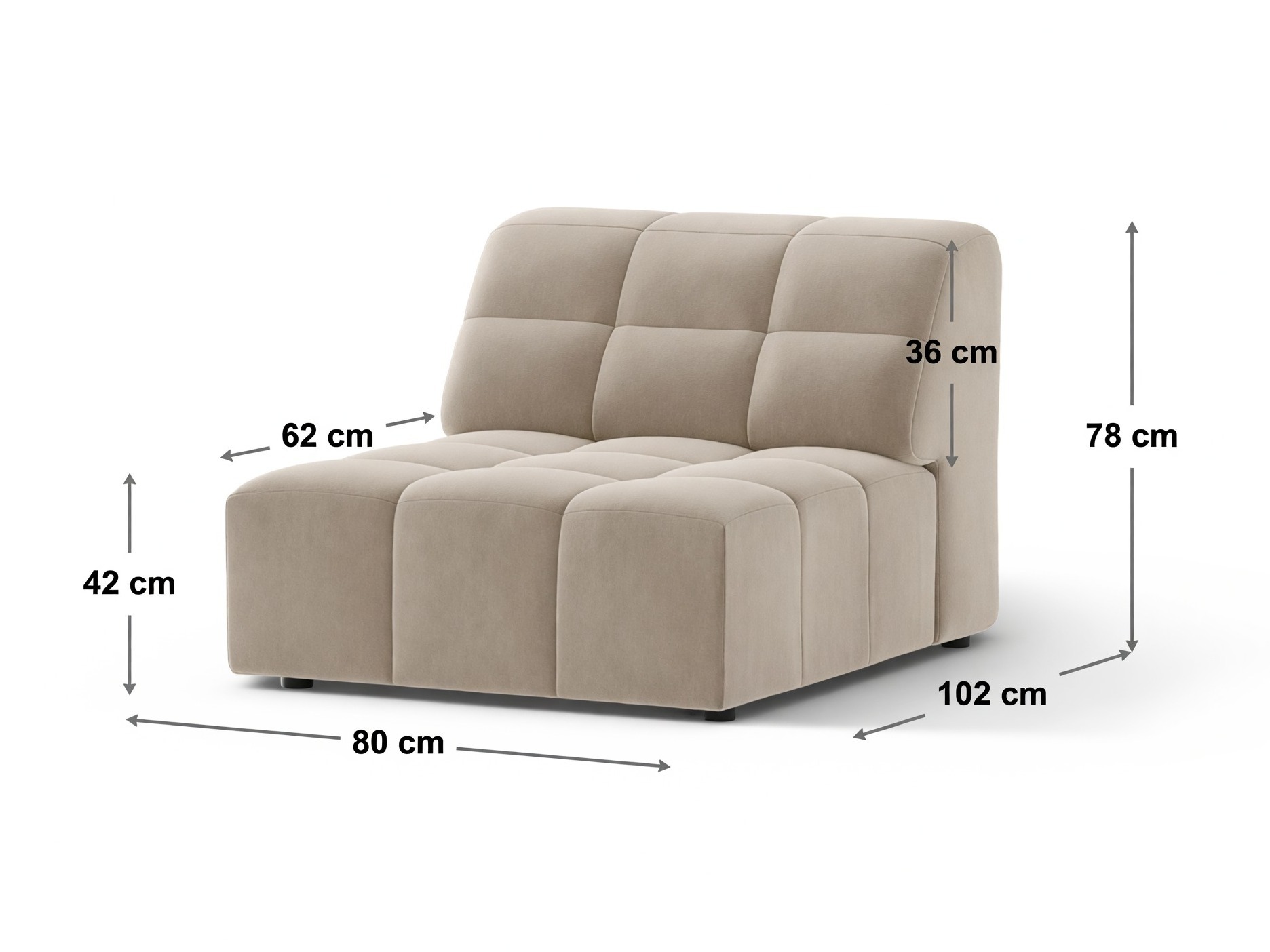 Modulinis fotelis Somelo 111 (Bluvel 14)