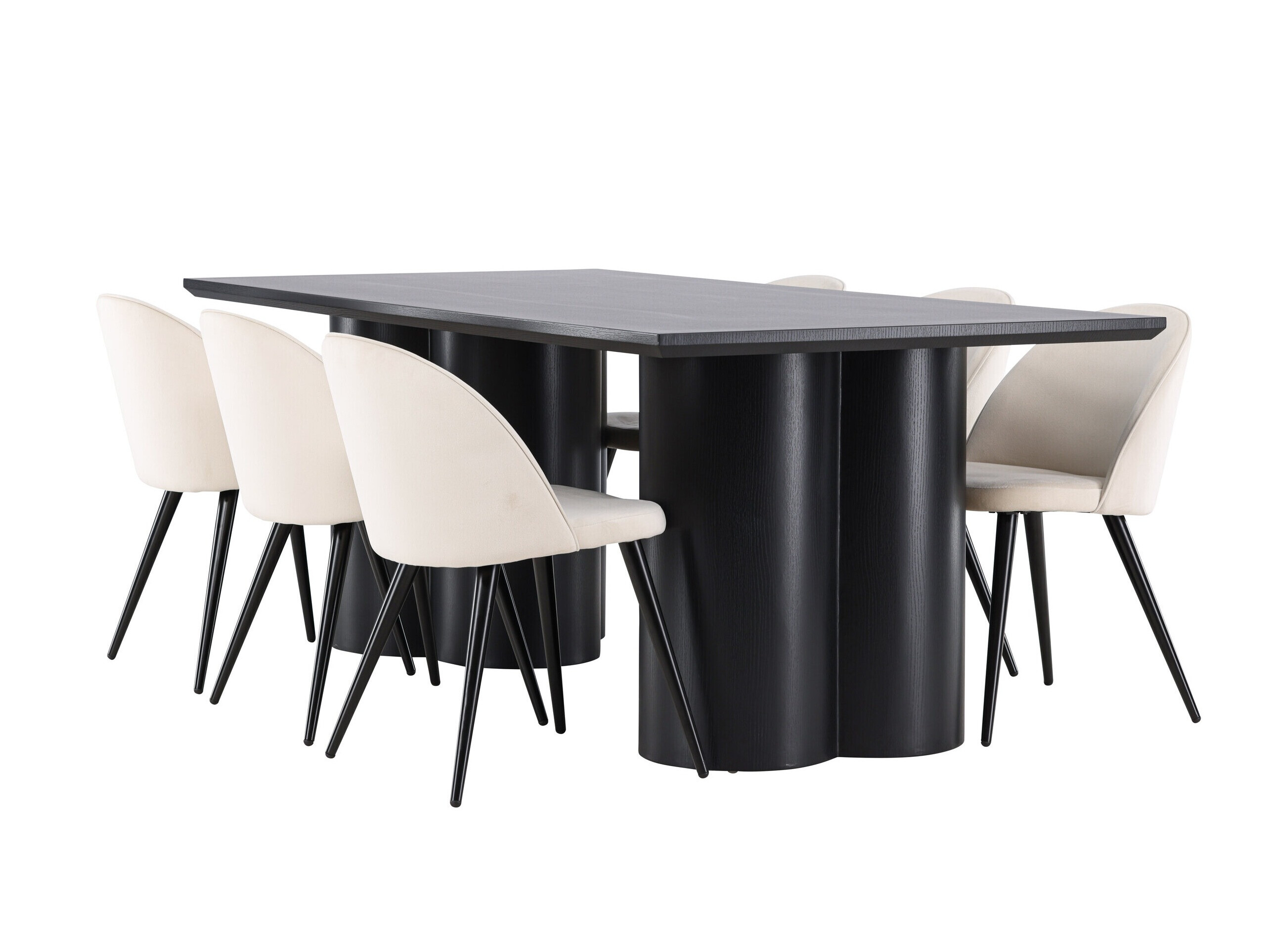 Valgomojo komplektas Dallas 5330 (Juoda)