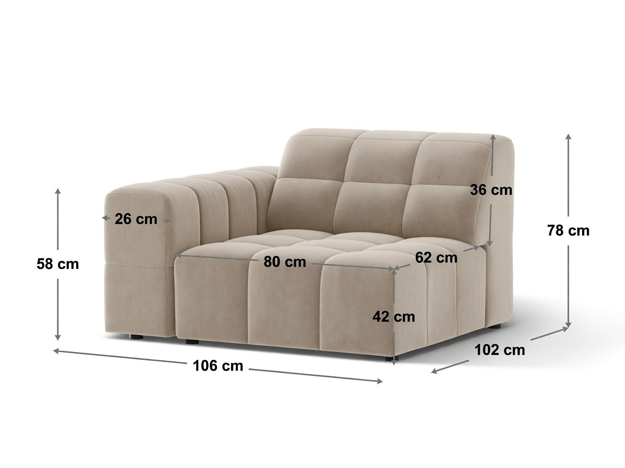 Modulinė sėdimoji dalis Somelo 112 (Venus 2911)