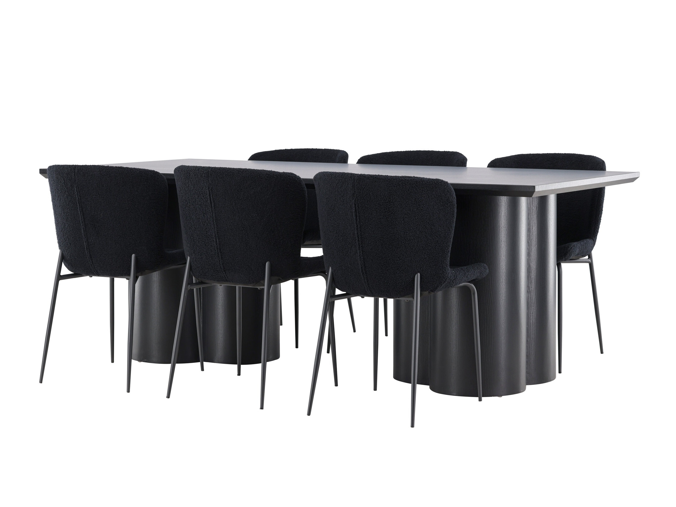 Valgomojo komplektas Dallas 5343 (Juoda)