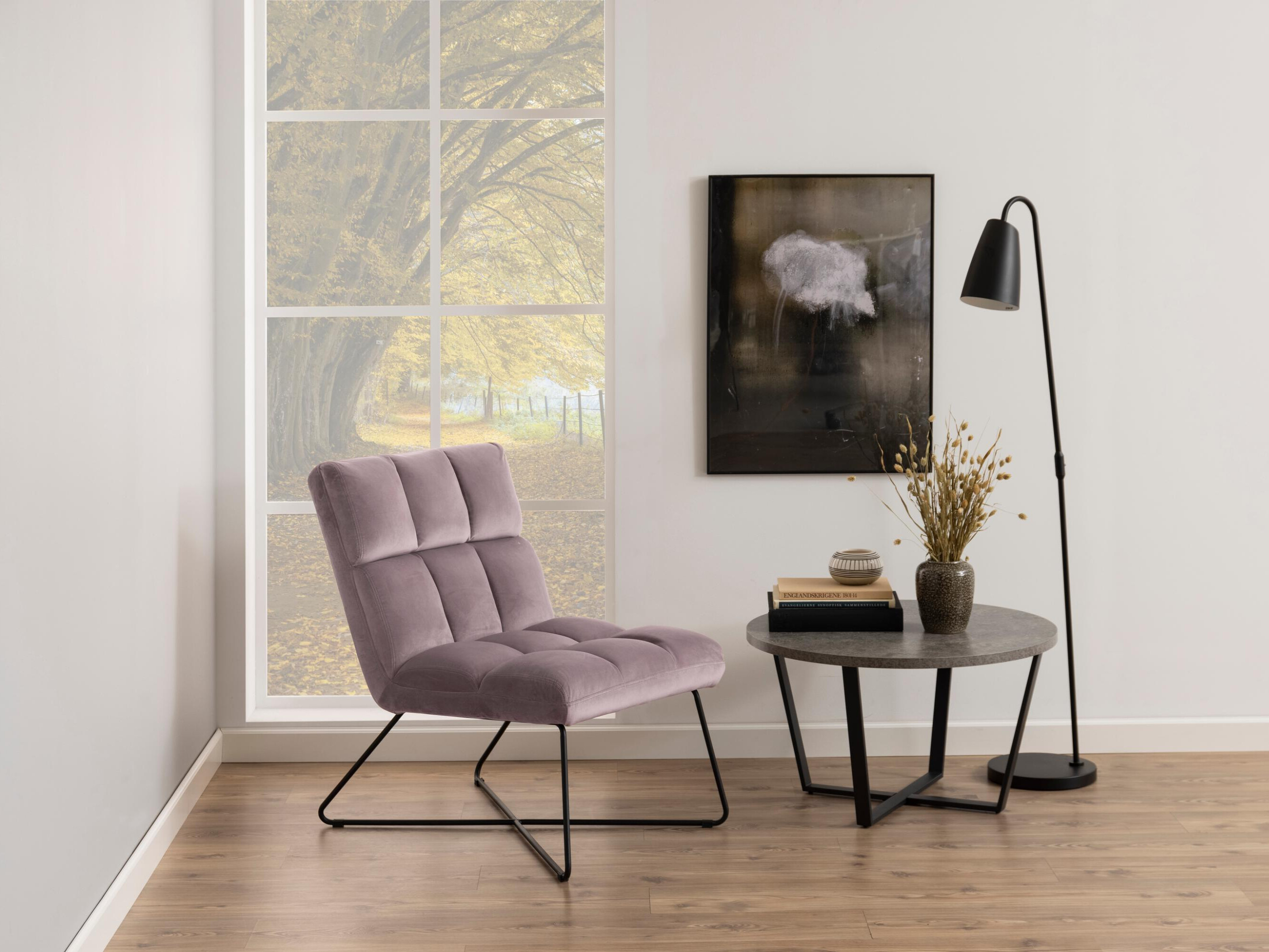 Fotelis Norsica 370 (Dusty rožinė + Juoda)