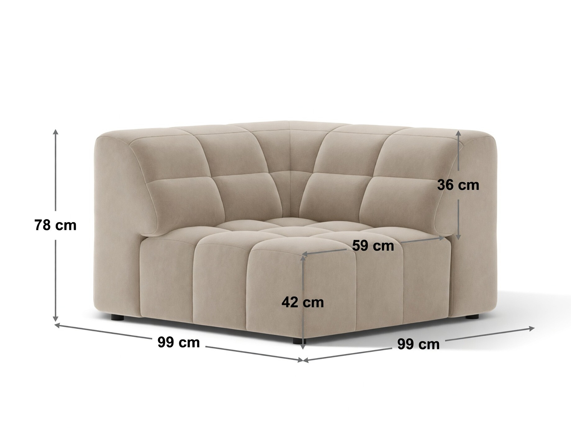 Modulinė sėdimoji dalis Somelo 115 (Bluvel 03)