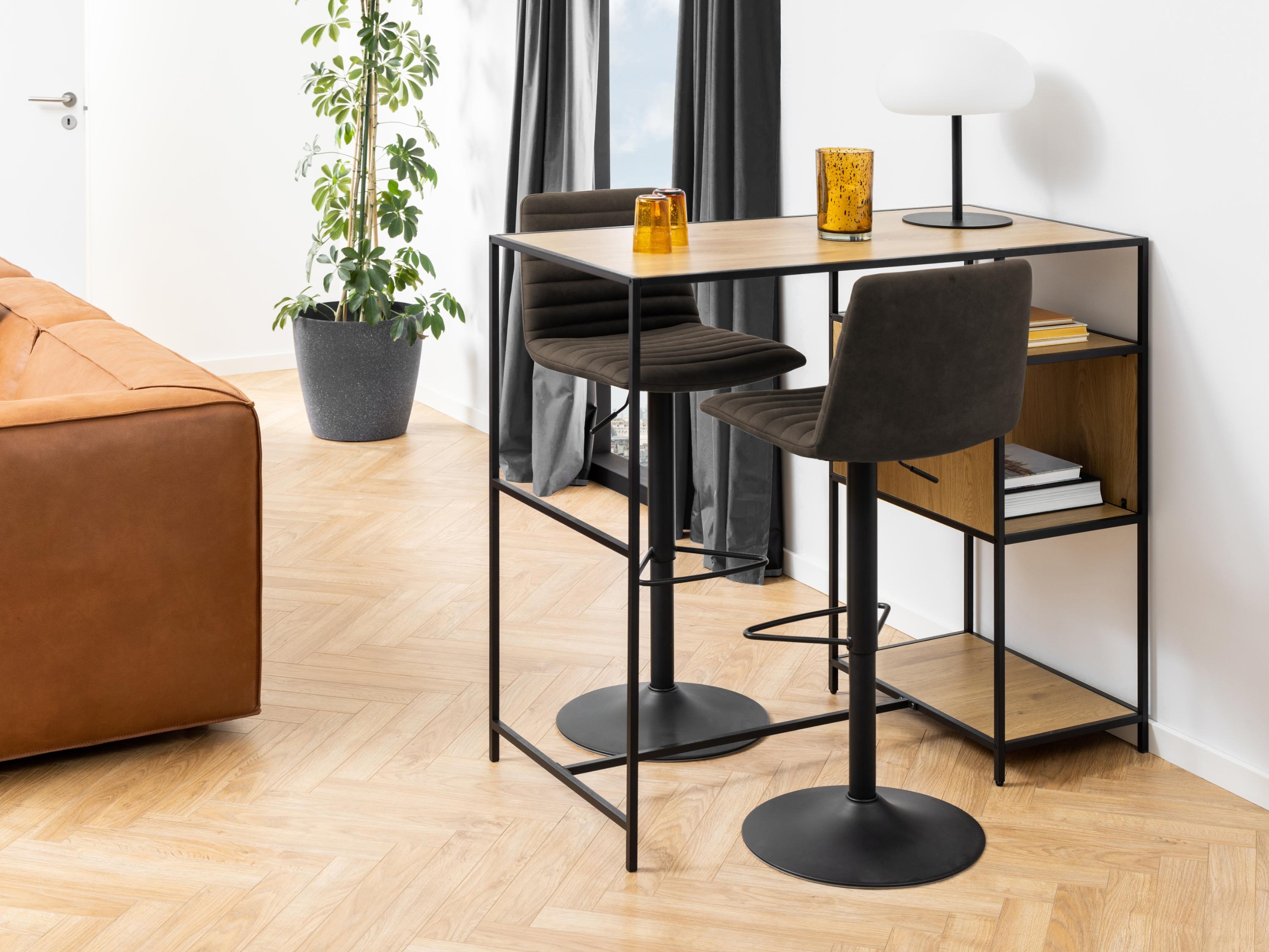 Pusbario kėdė Norsica 501 (Antracitas + Juoda)