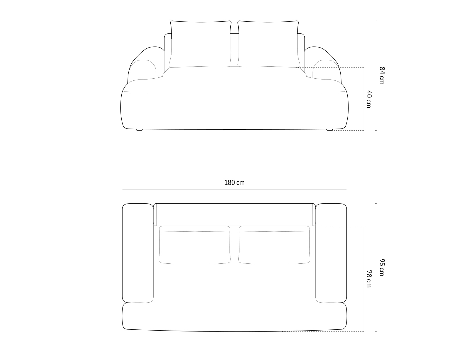 Sofa Calnovu 100 (Vogue 13)