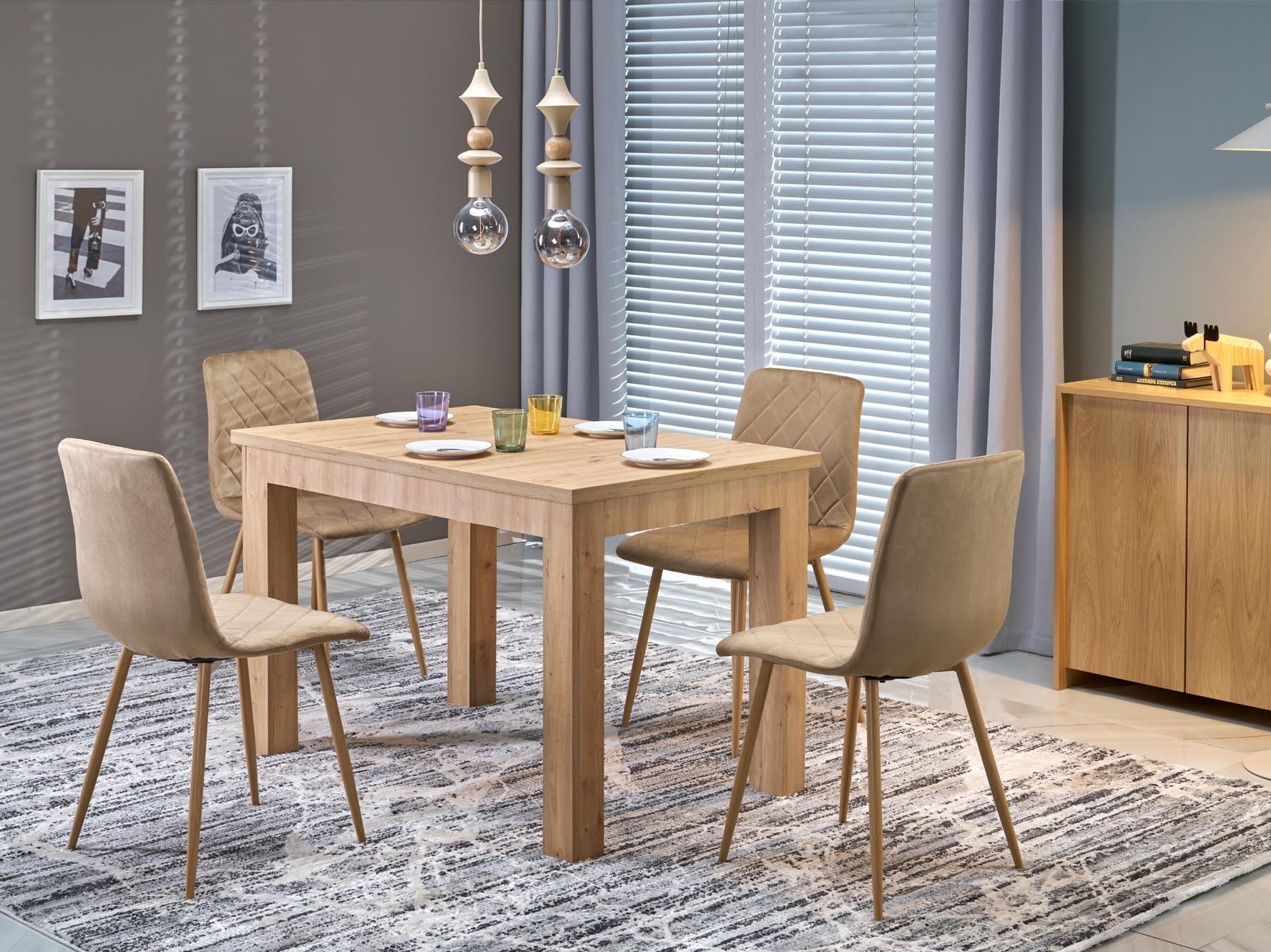 Stalas Houston 2165 (Artisan ąžuolas)