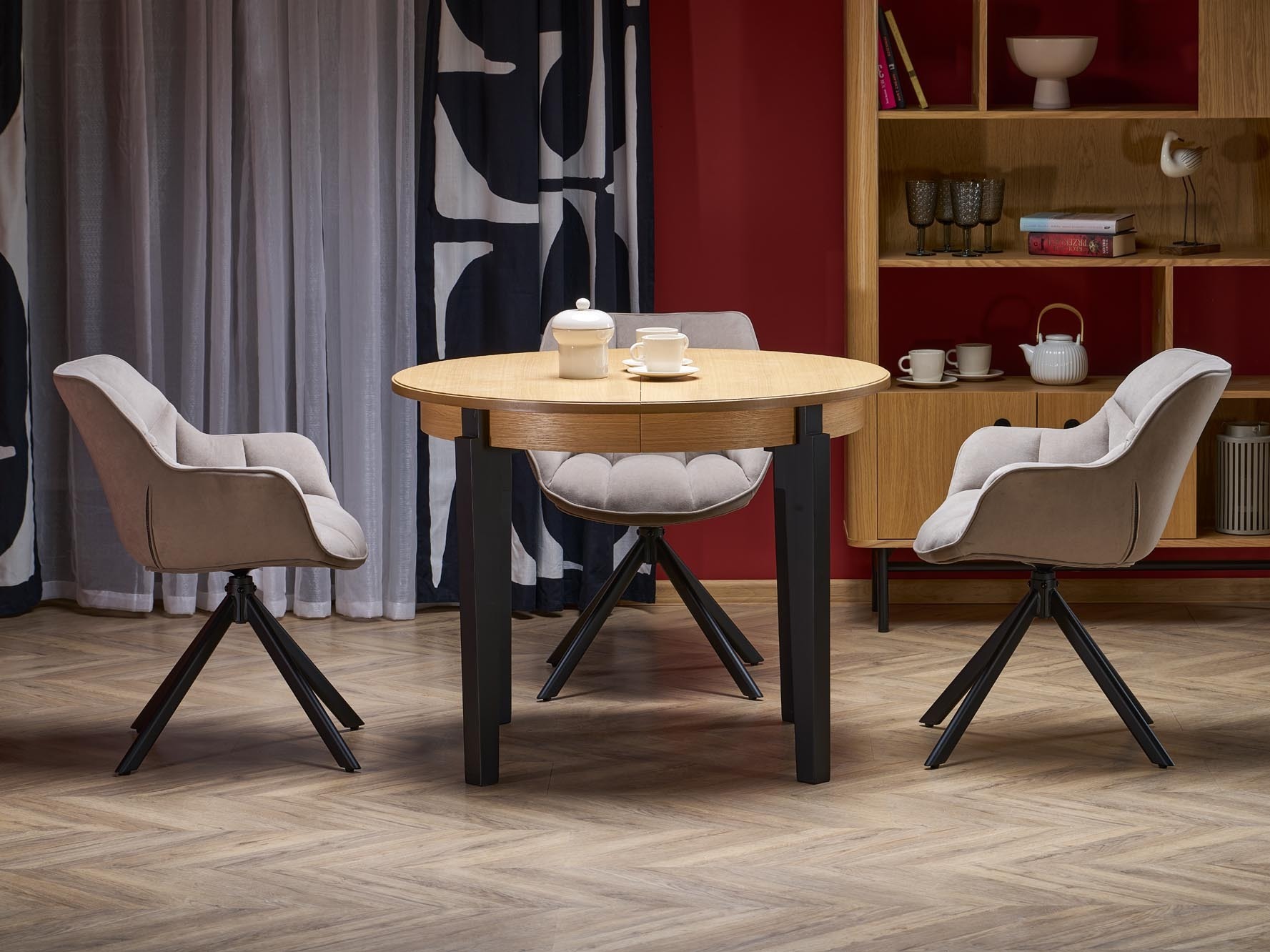 Stalas Houston 785 (Ąžuolas + Juoda)