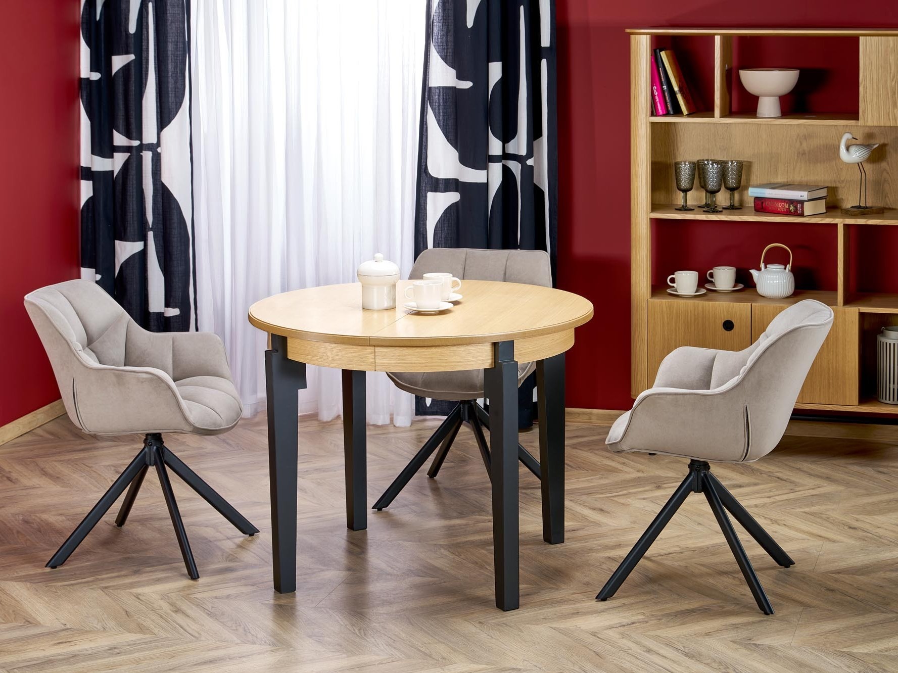 Stalas Houston 785 (Ąžuolas + Juoda)