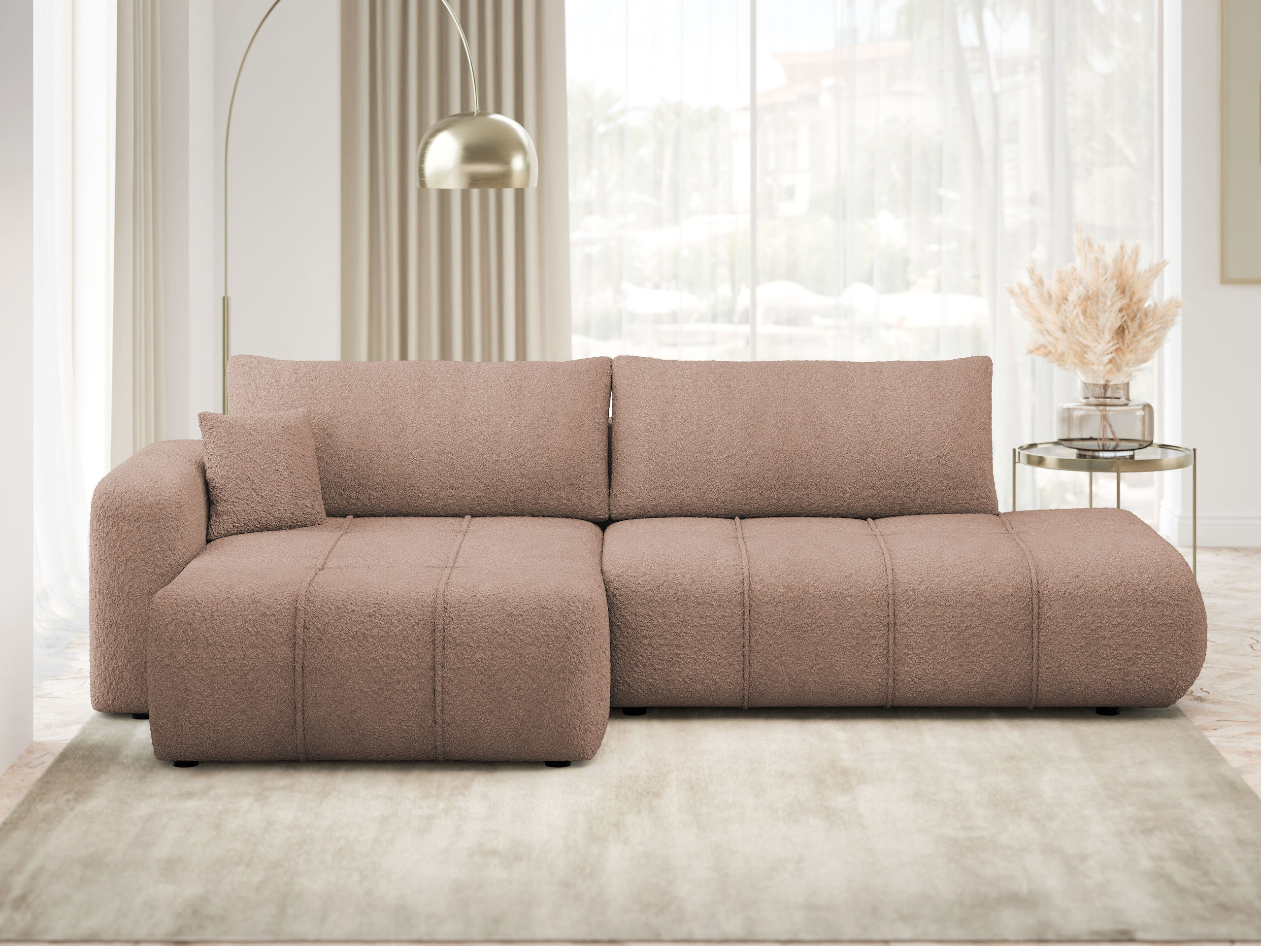 Minkštas kampas Comfivo Laurus III (Coral 45)