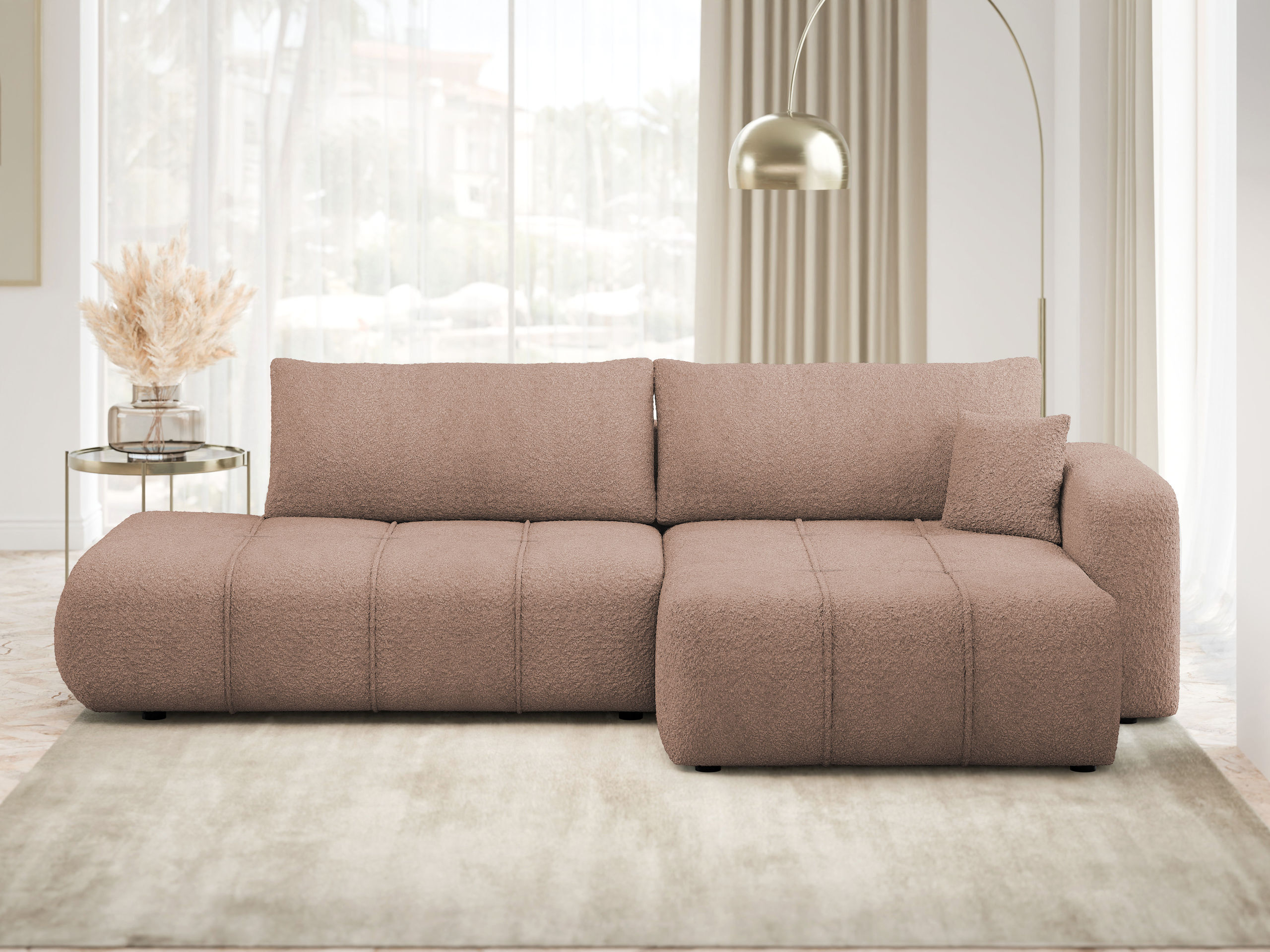Minkštas kampas Comfivo Laurus III (Coral 45)