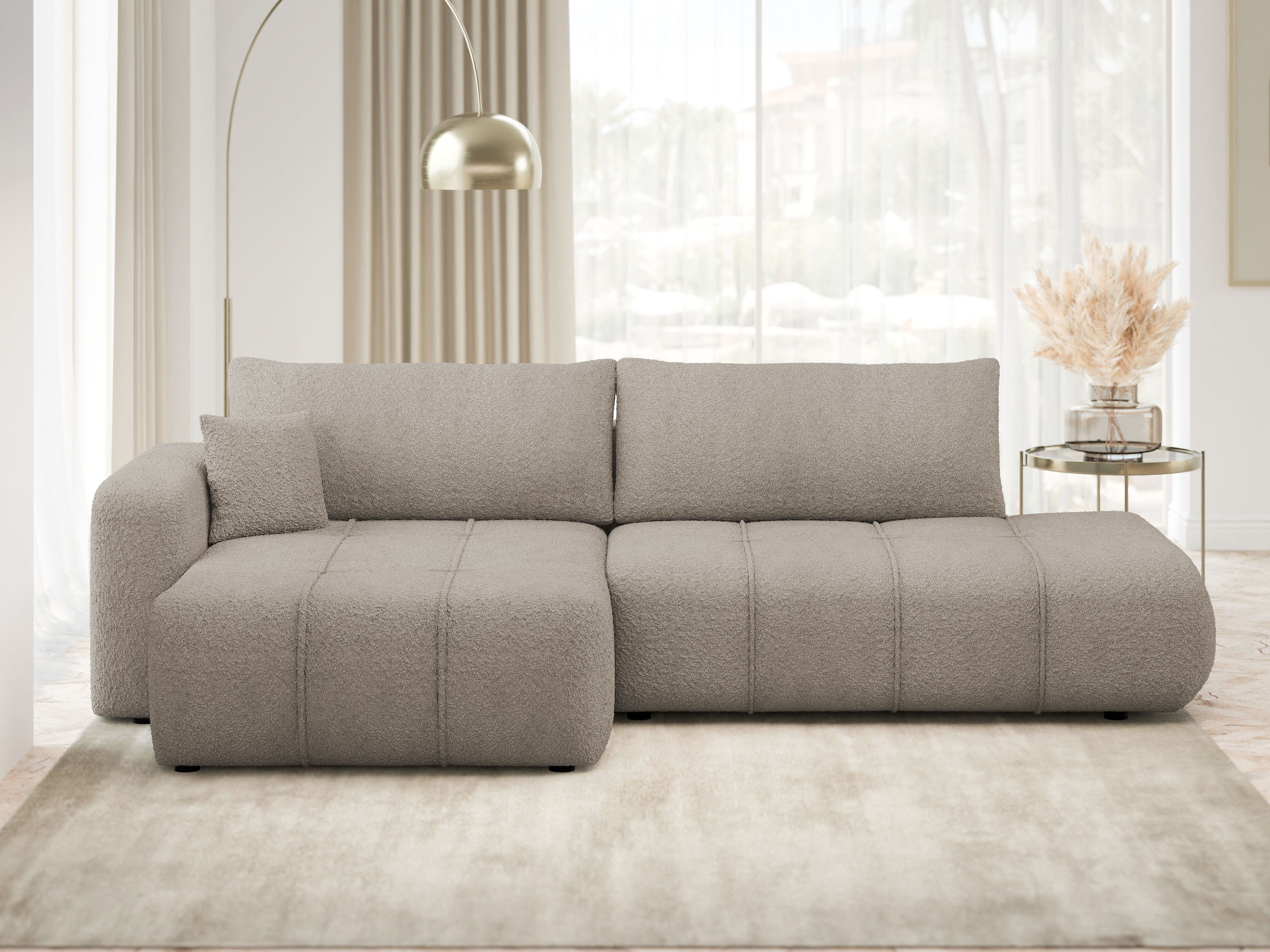 Minkštas kampas Comfivo Laurus III (Coral 50)