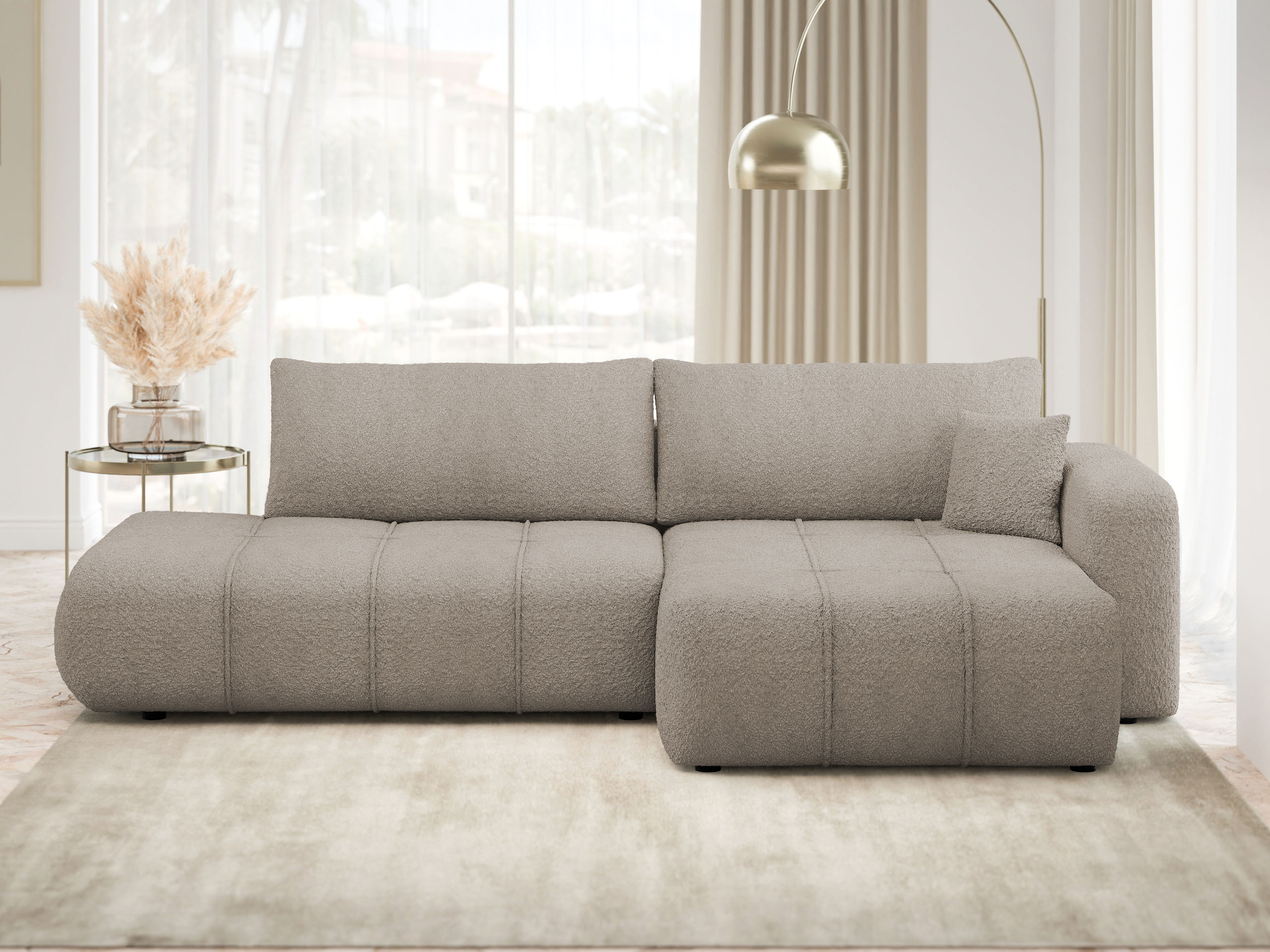 Minkštas kampas Comfivo Laurus III (Coral 50)
