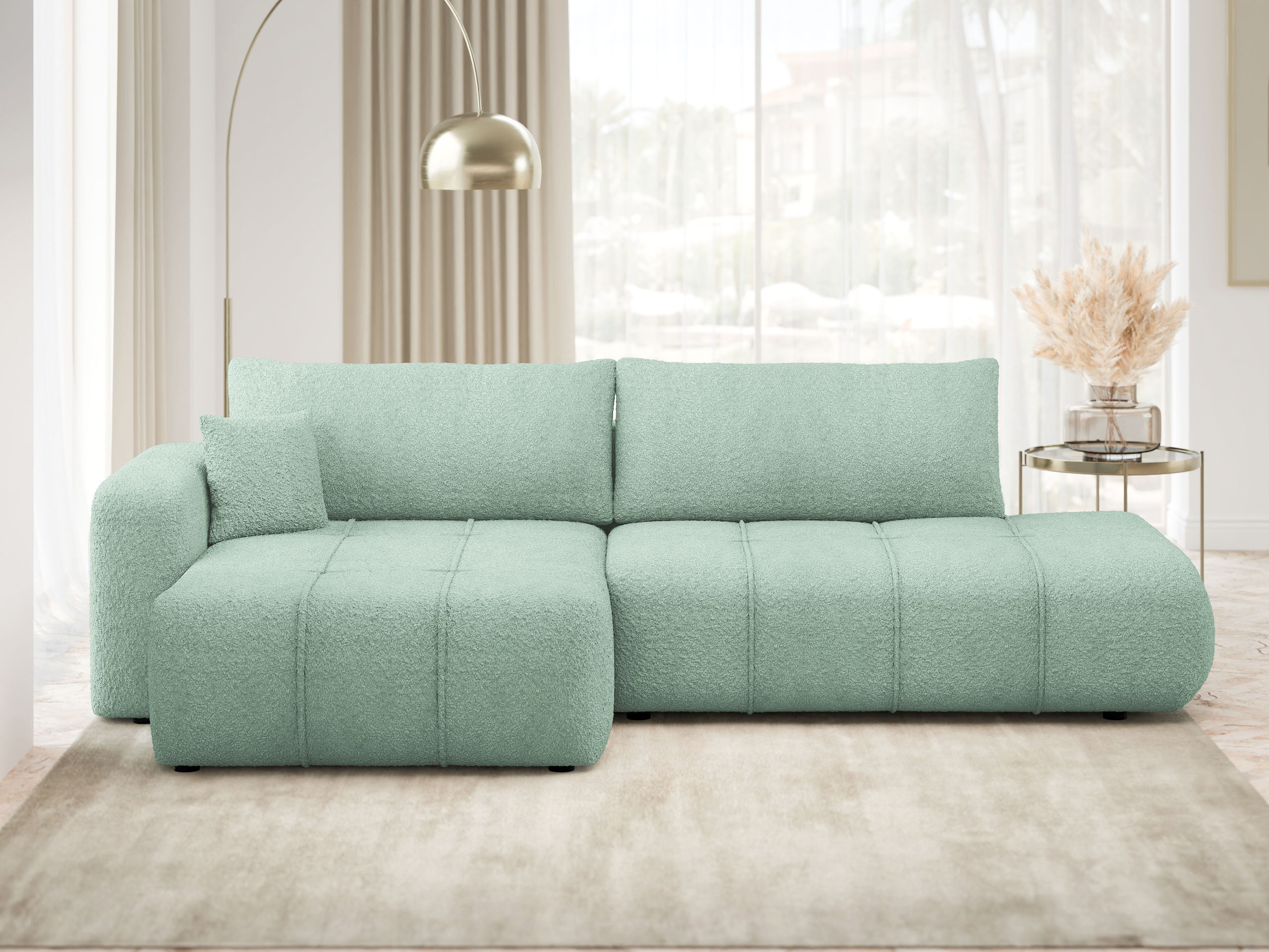 Minkštas kampas Comfivo Laurus III (Coral 55)
