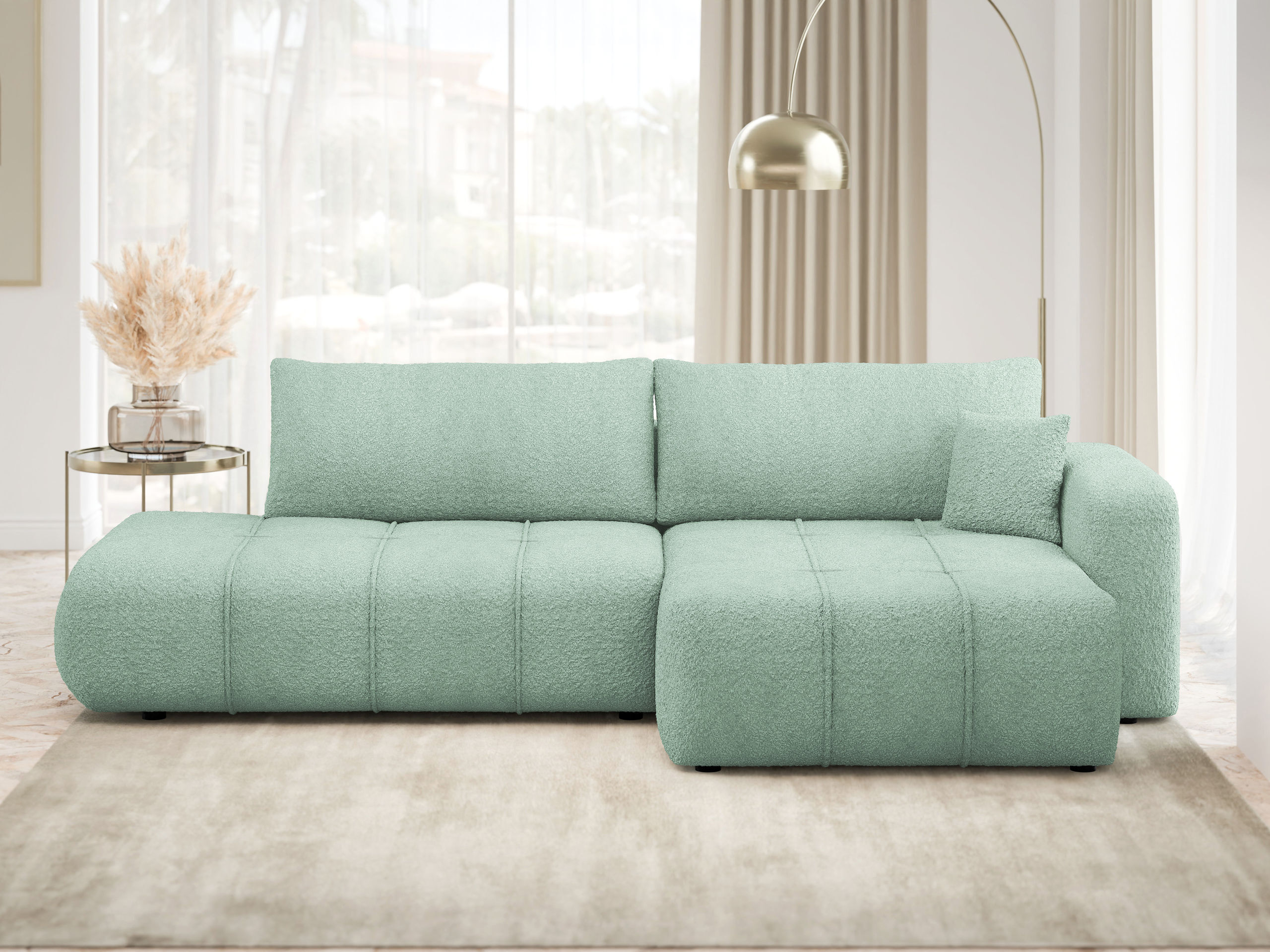 Minkštas kampas Comfivo Laurus III (Coral 55)