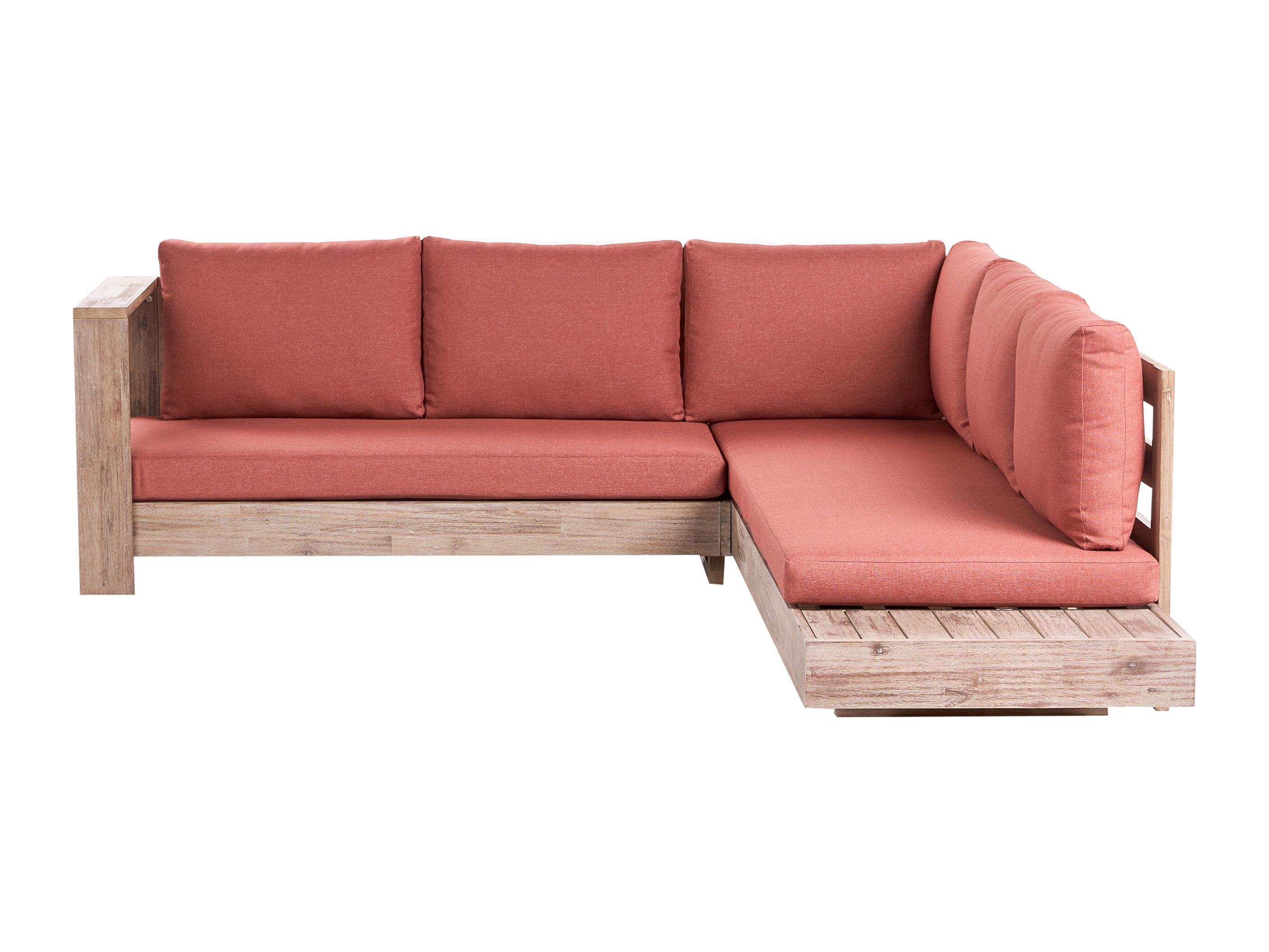 Lauko sofa Berwyn 2548 (Raudona + Akacija)