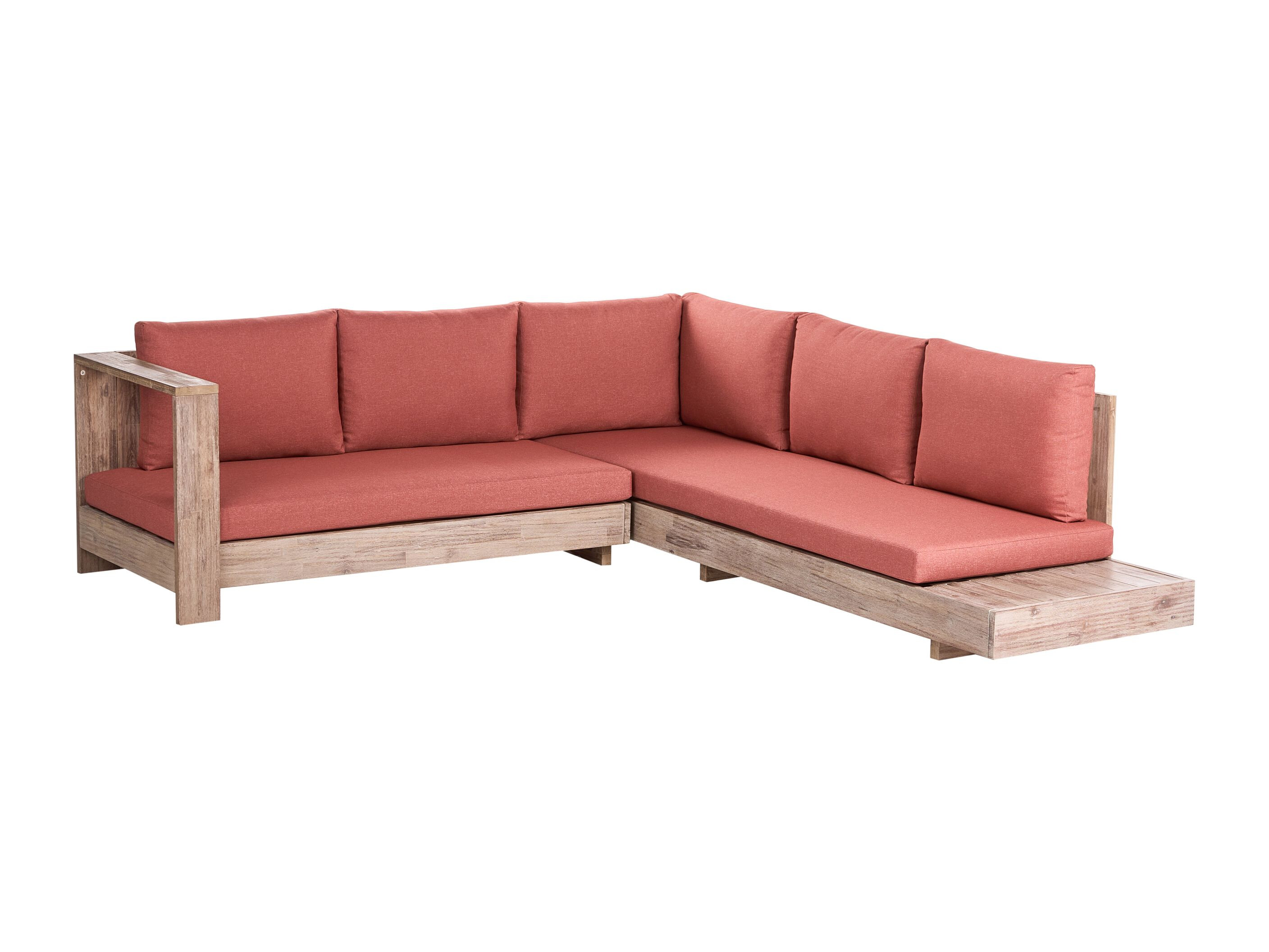 Lauko sofa Berwyn 2548 (Raudona + Akacija)