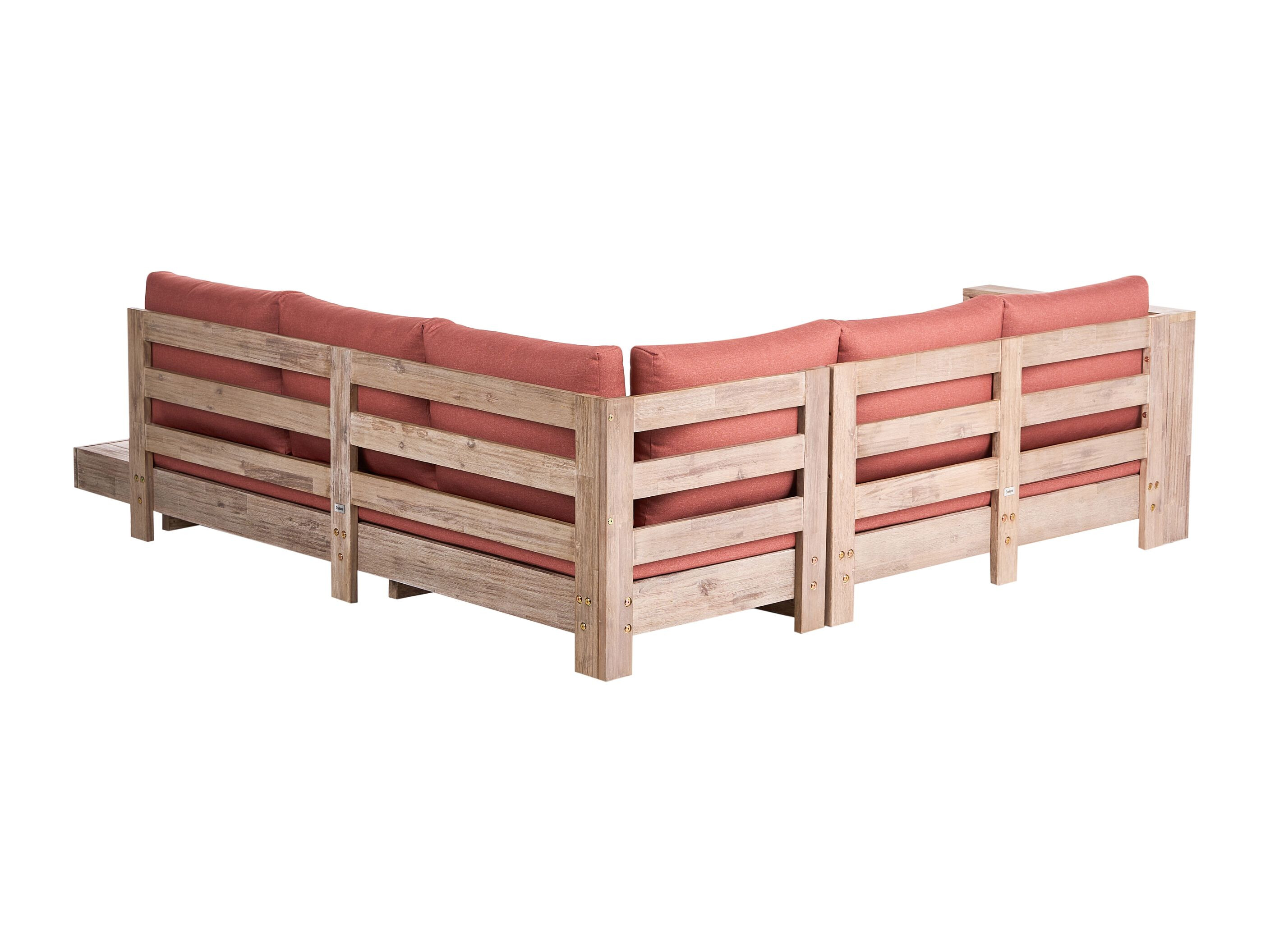 Lauko sofa Berwyn 2548 (Raudona + Akacija)