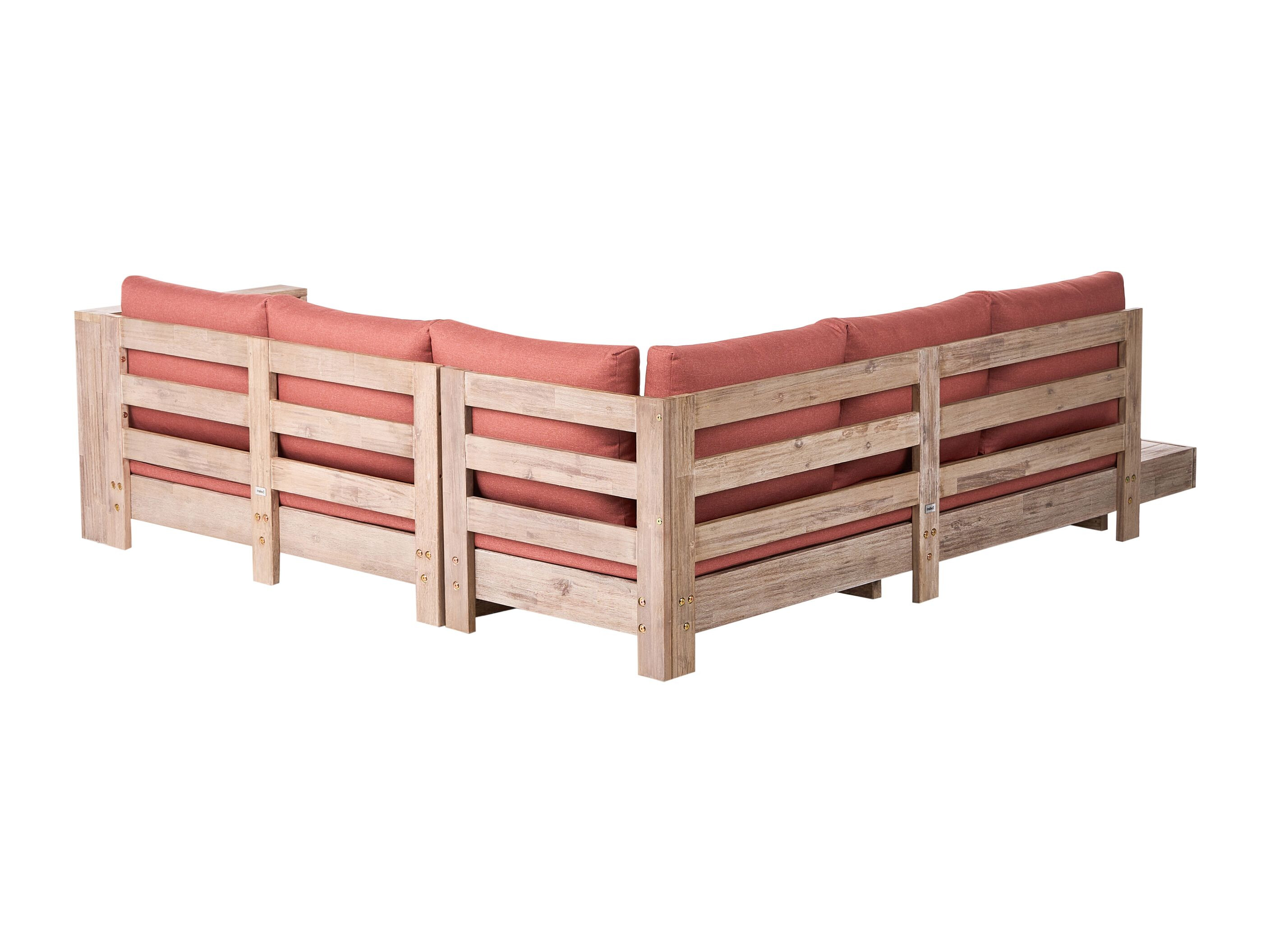 Lauko sofa Berwyn 2548 (Raudona + Akacija)