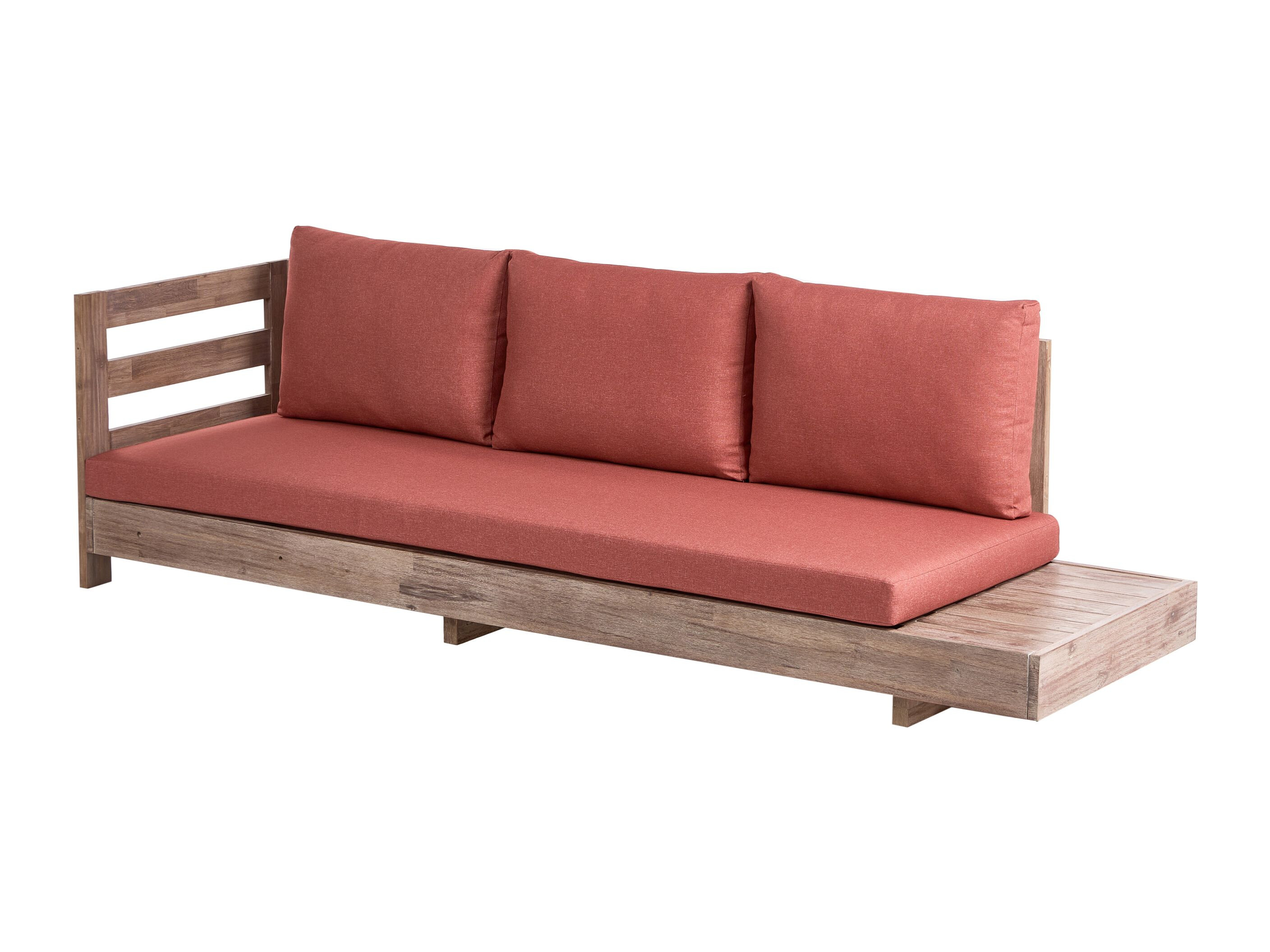 Lauko sofa Berwyn 2548 (Raudona + Akacija)