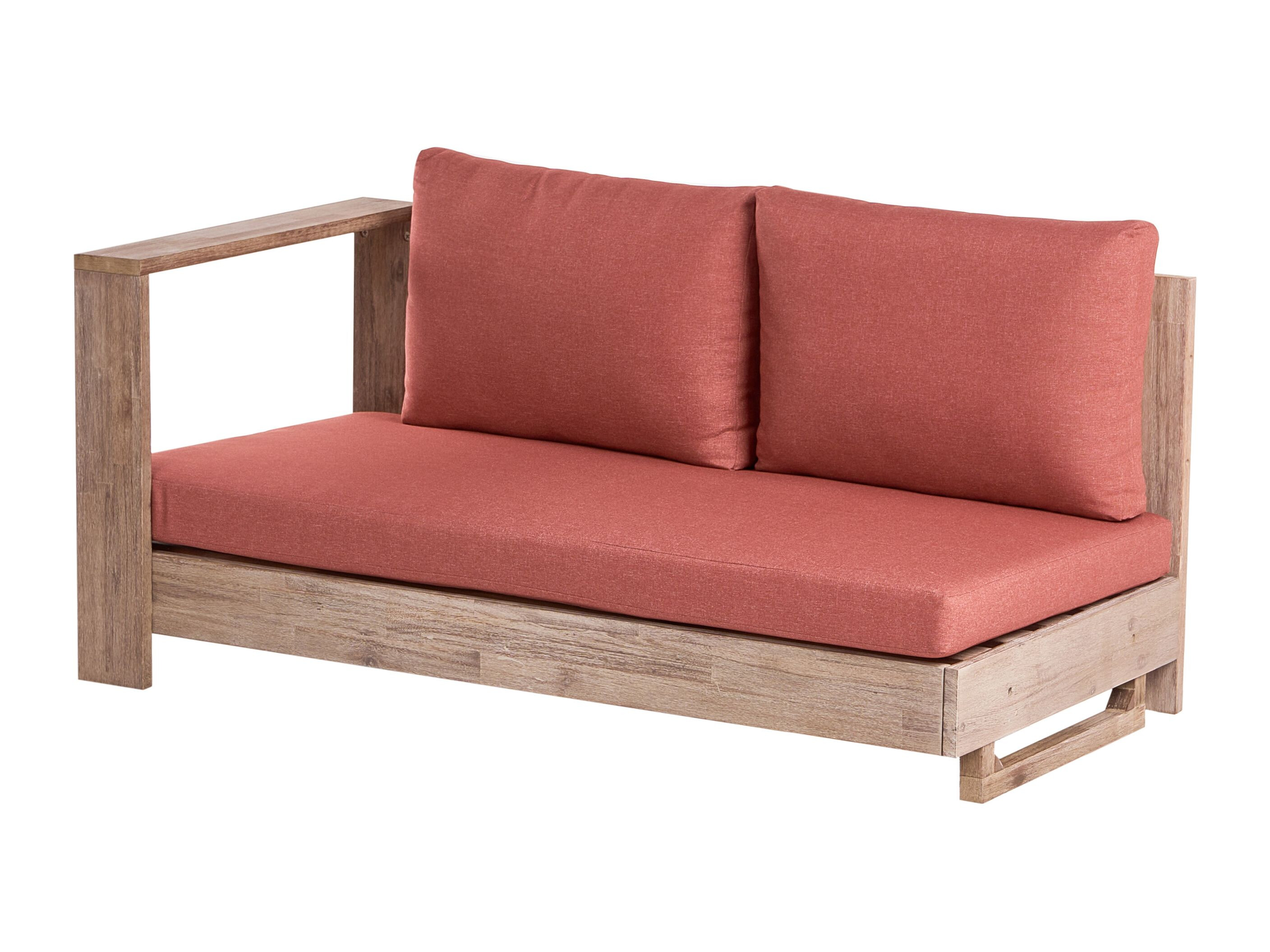 Lauko sofa Berwyn 2548 (Raudona + Akacija)