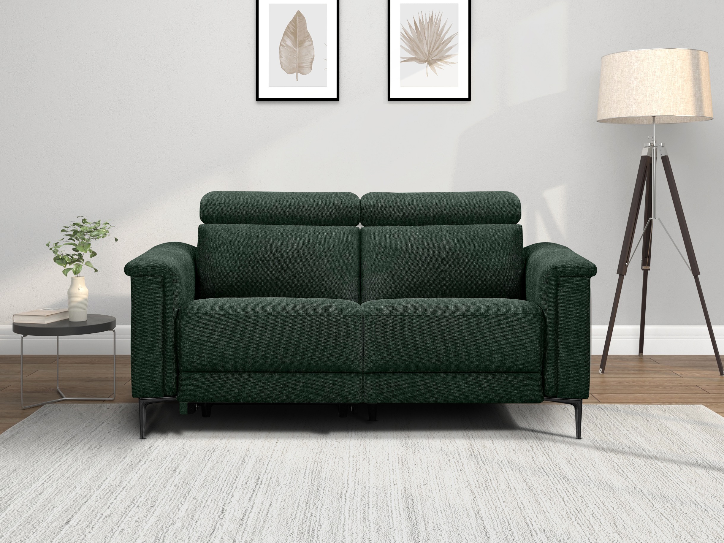 Sofa reglaineris Evamare 100 (Tamsi žalia)