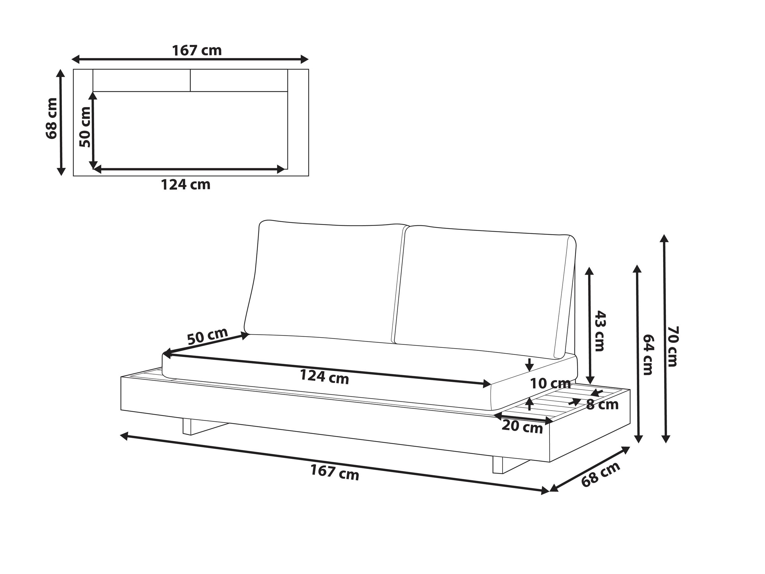 Lauko sofa Berwyn 3328