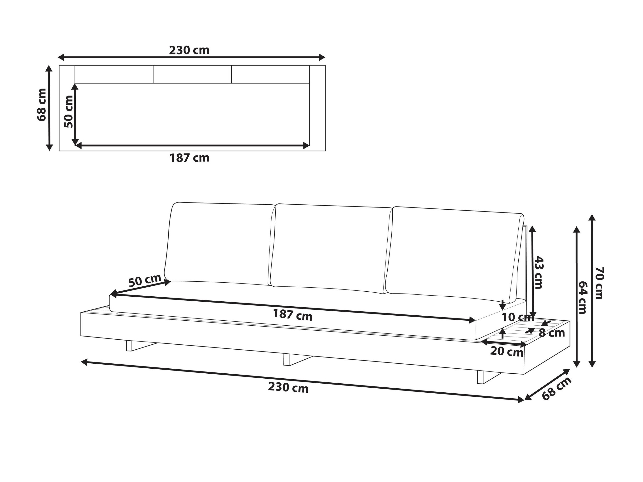 Lauko sofa Berwyn 3329