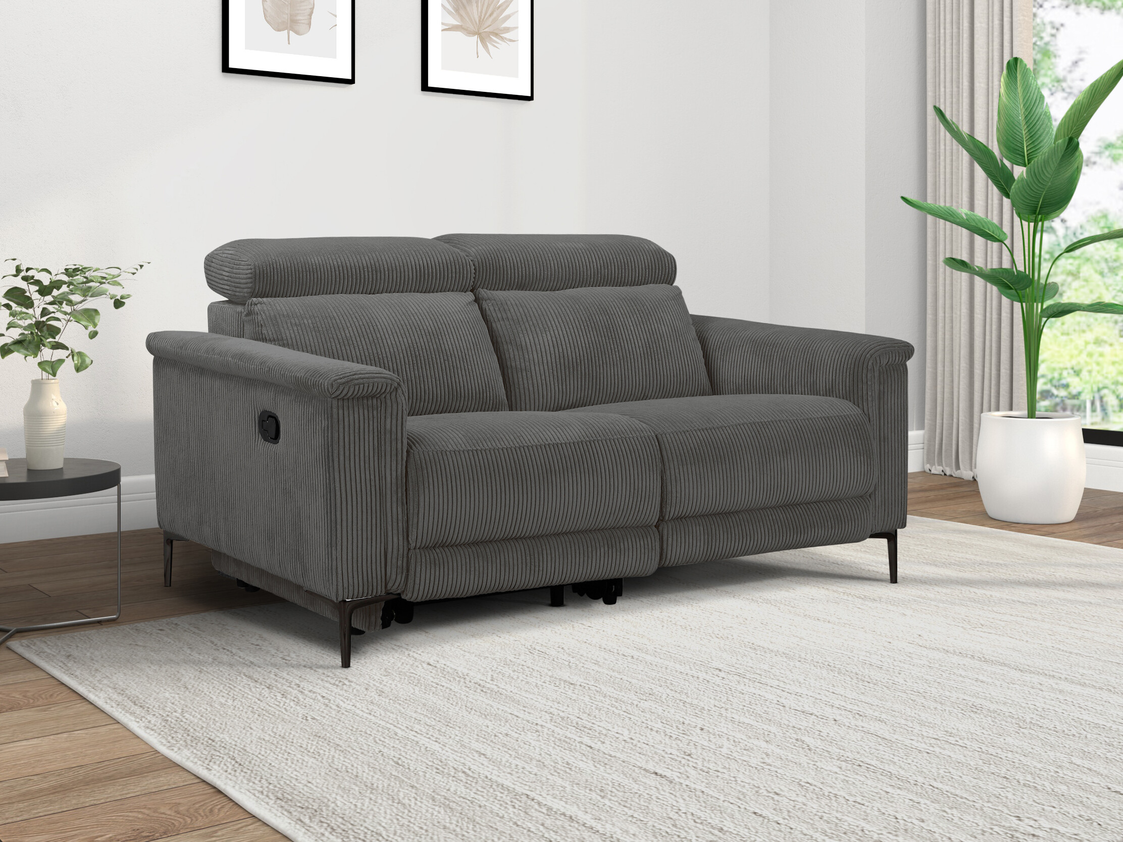 Sofa reglaineris Denton 1360 (Tamsi pilka)