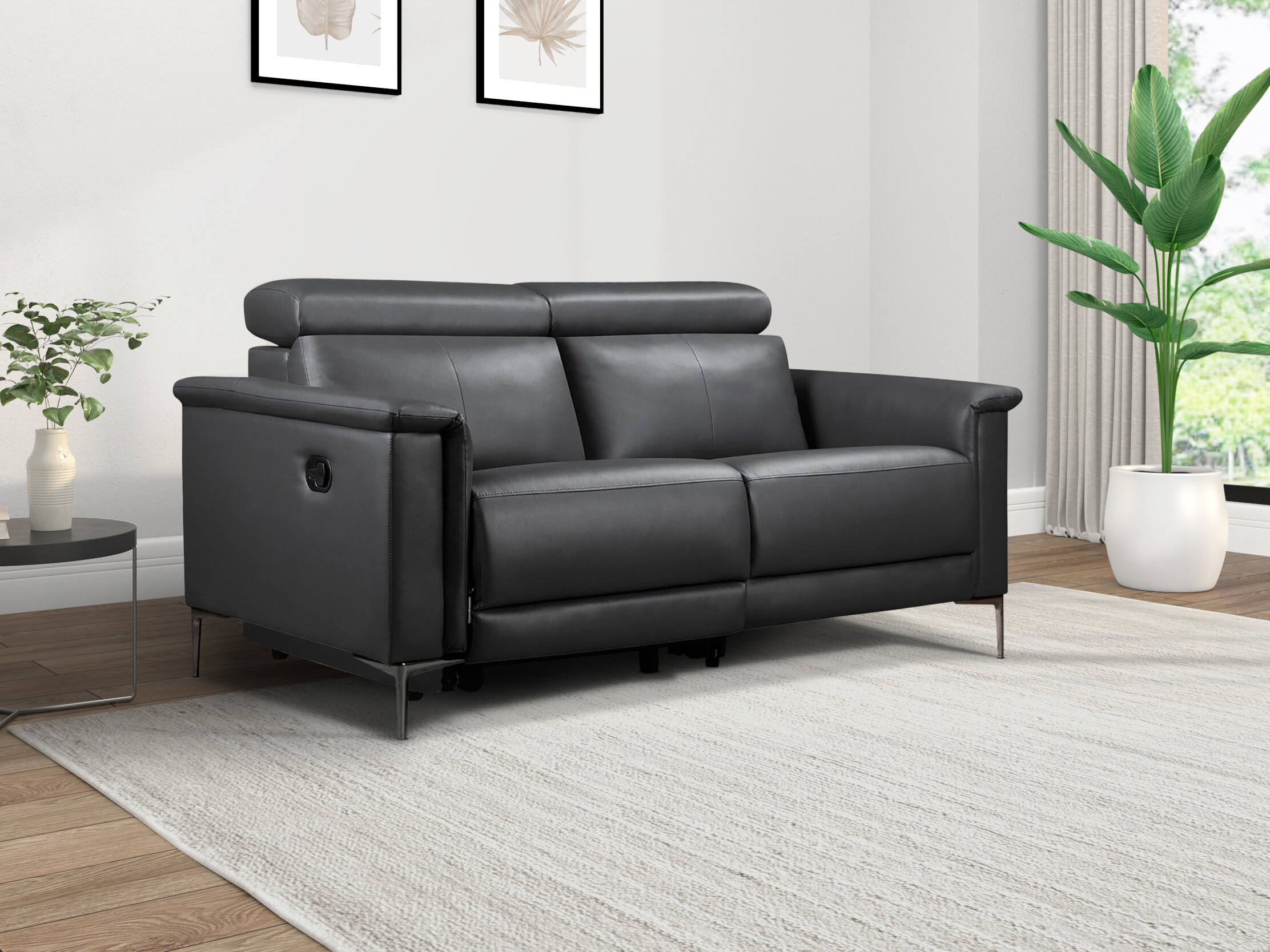 Sofa reglaineris Evamare 100 (Tamsi pilka)