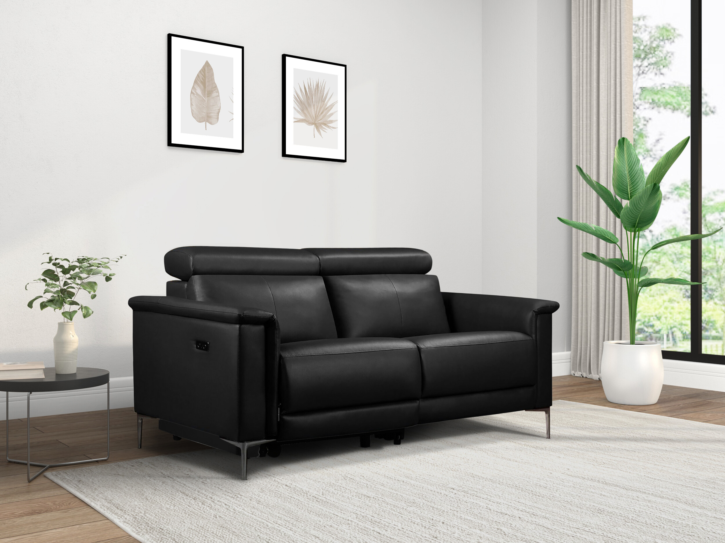 Sofa reglaineris Evamare 107 (Juoda)
