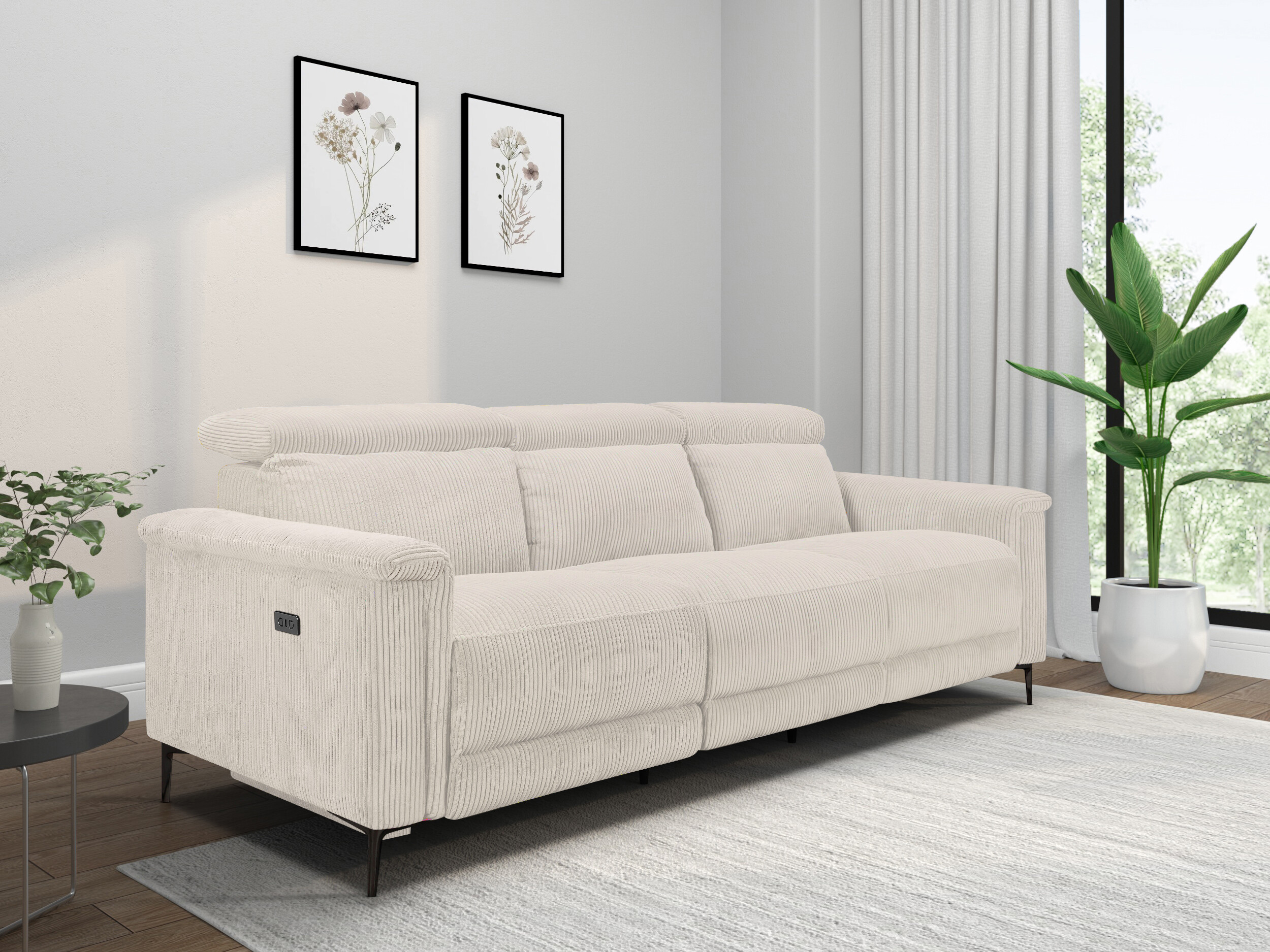 Sofa reglaineris Evamare 103 (Kreminė)