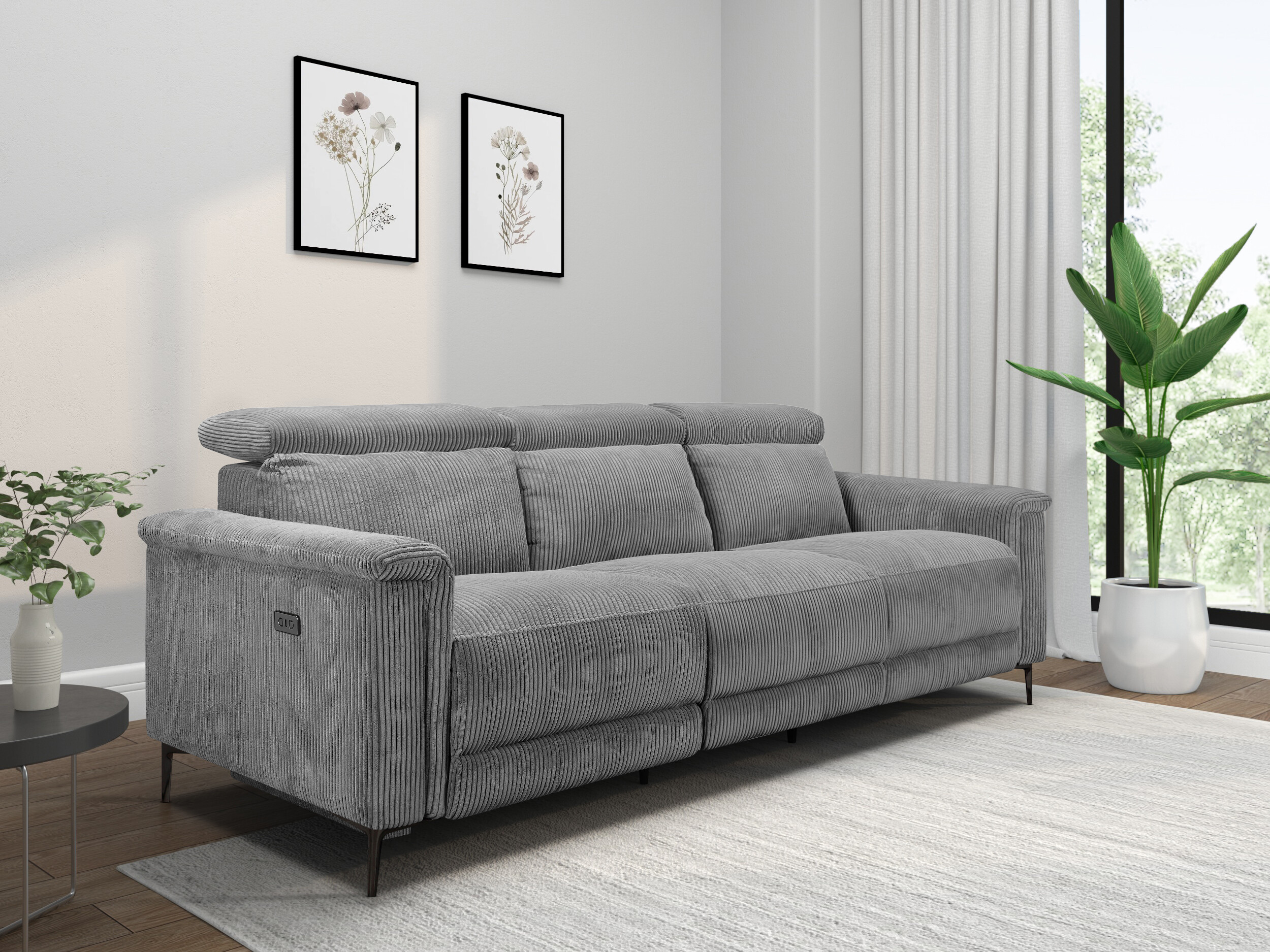Sofa reglaineris Evamare 103 (Pilka)