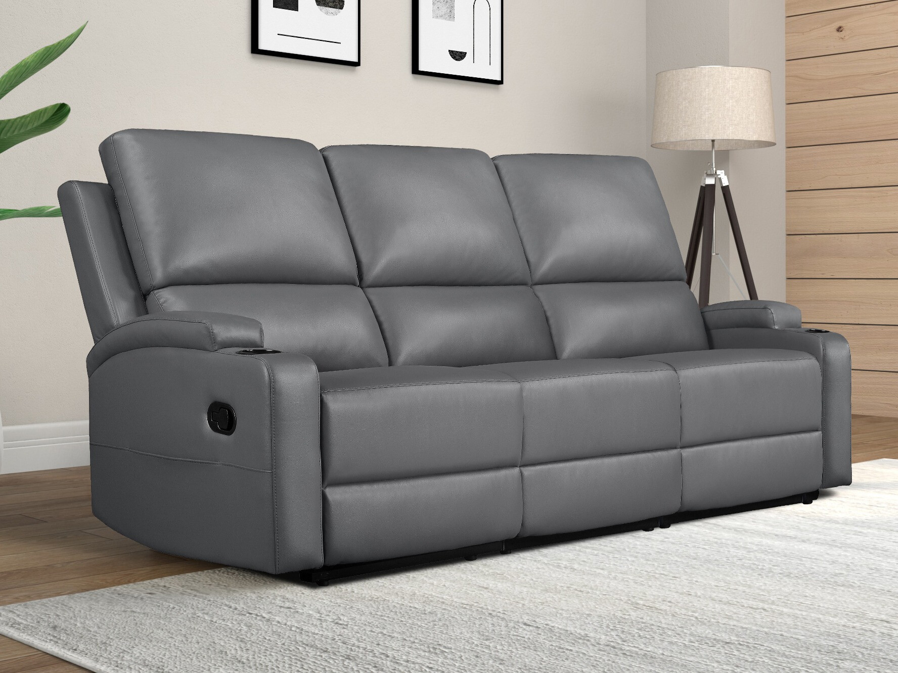 Sofa reglaineris Denton 1566 (Pilka)