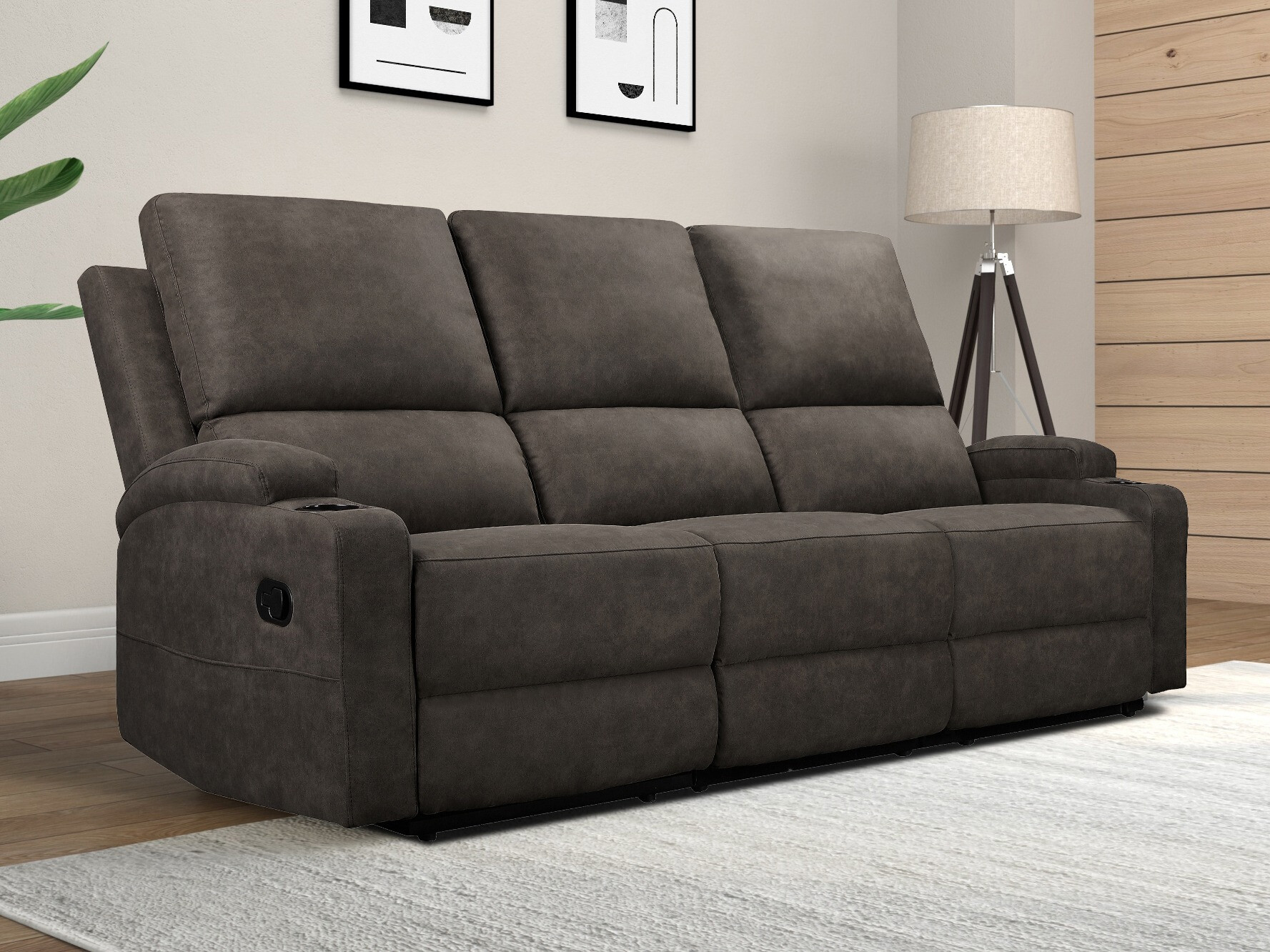 Sofa reglaineris Denton 1566 (Tamsi pilka)