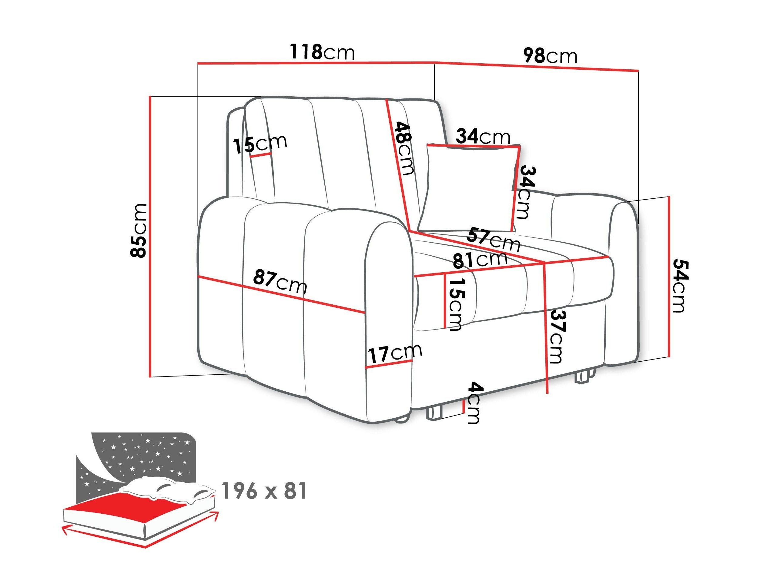 Fotelis Columbus 262 (Lumo 40)