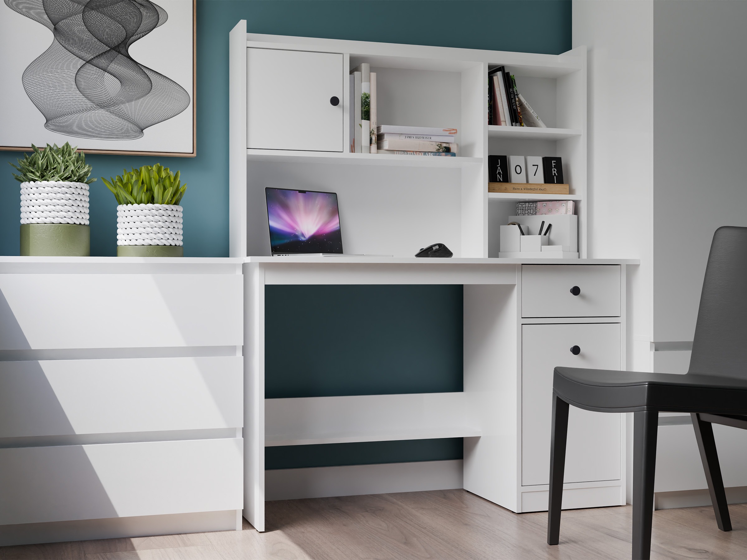 Darbo stalas Mandeville 376 (Balta)