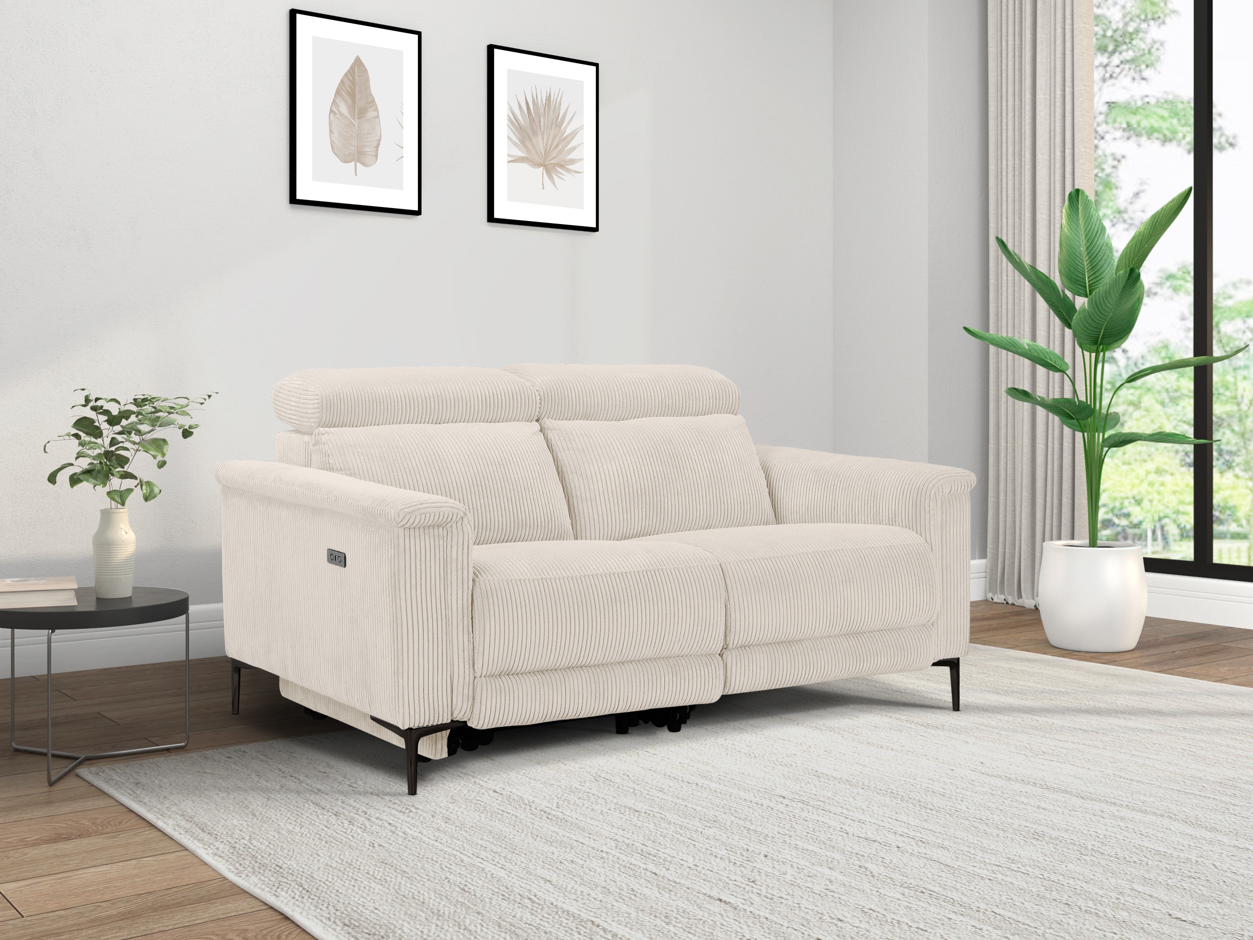 Sofa reglaineris Evamare 107 (Kreminė)