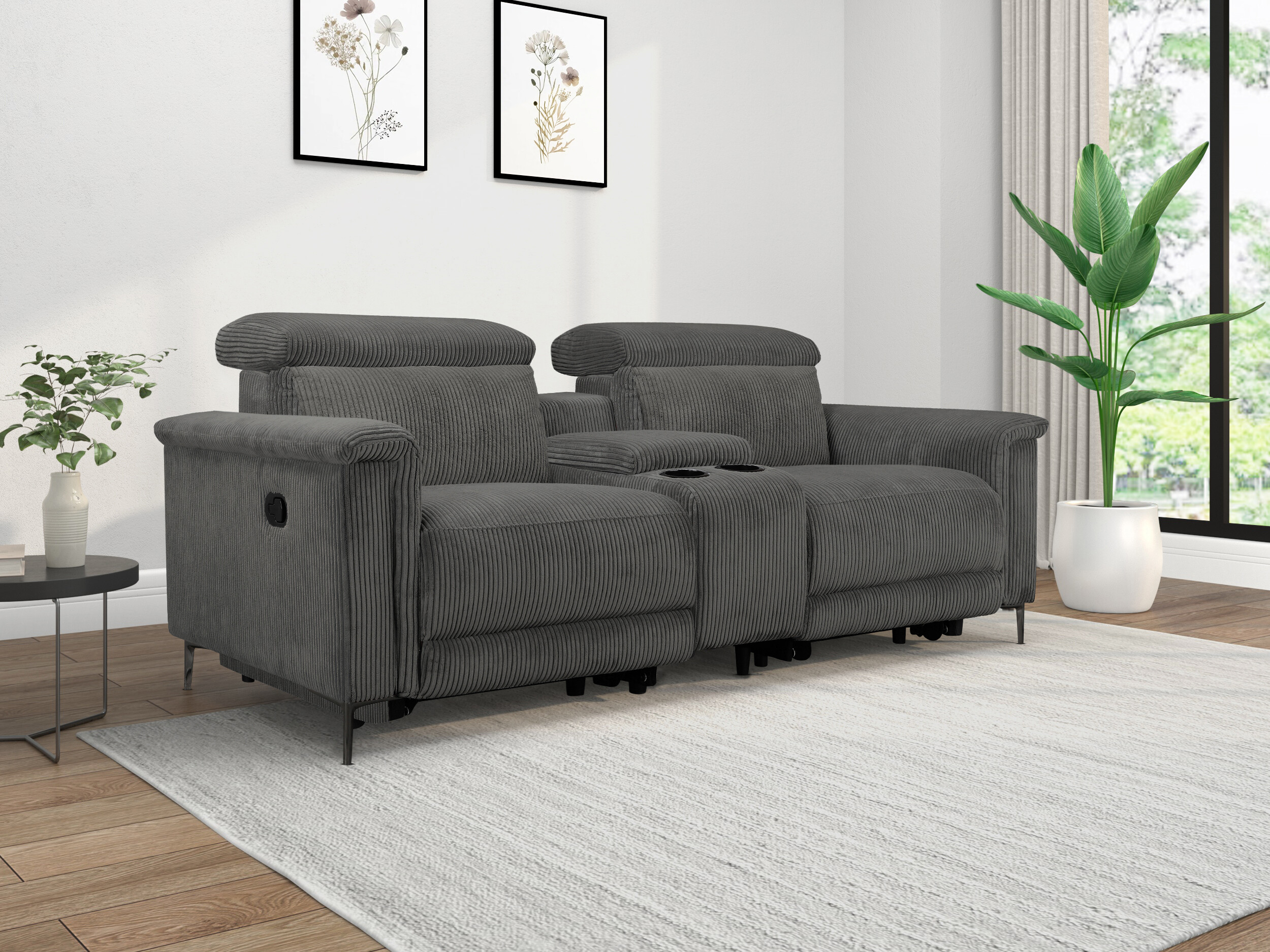 Sofa reglaineris Evamare 101 (Antracitas)