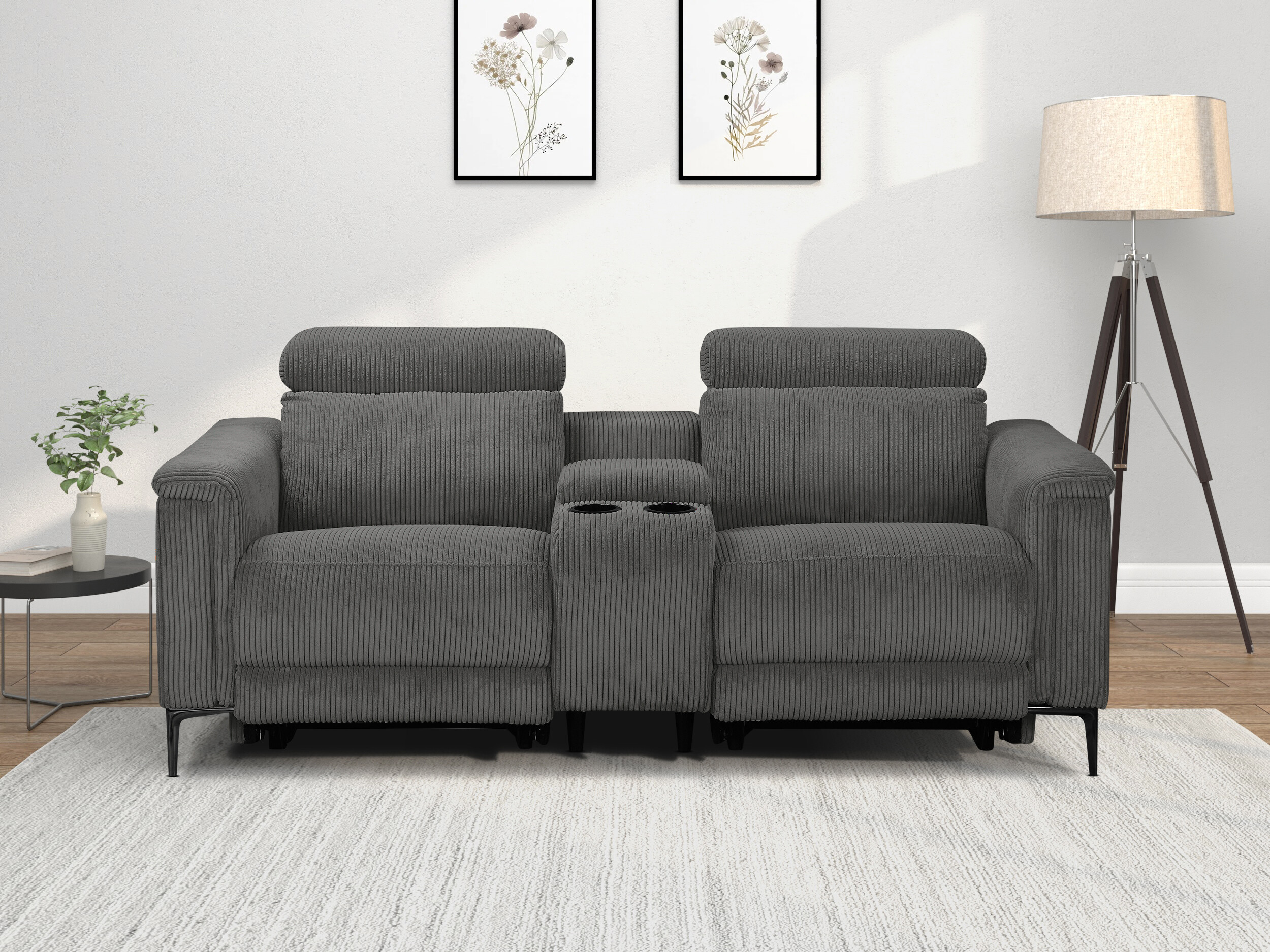 Sofa reglaineris Evamare 101 (Antracitas)