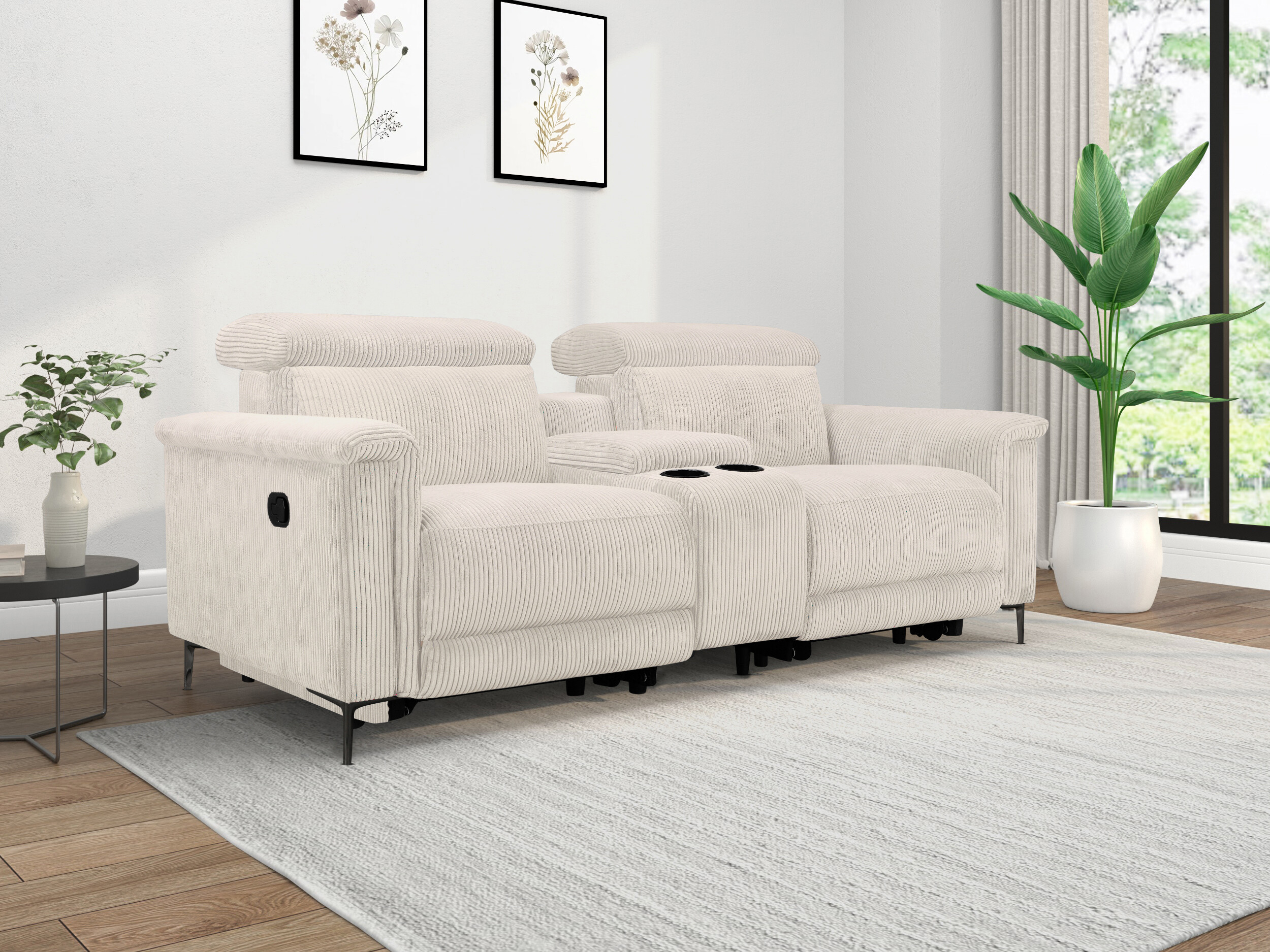 Sofa reglaineris Evamare 101 (Kreminė)