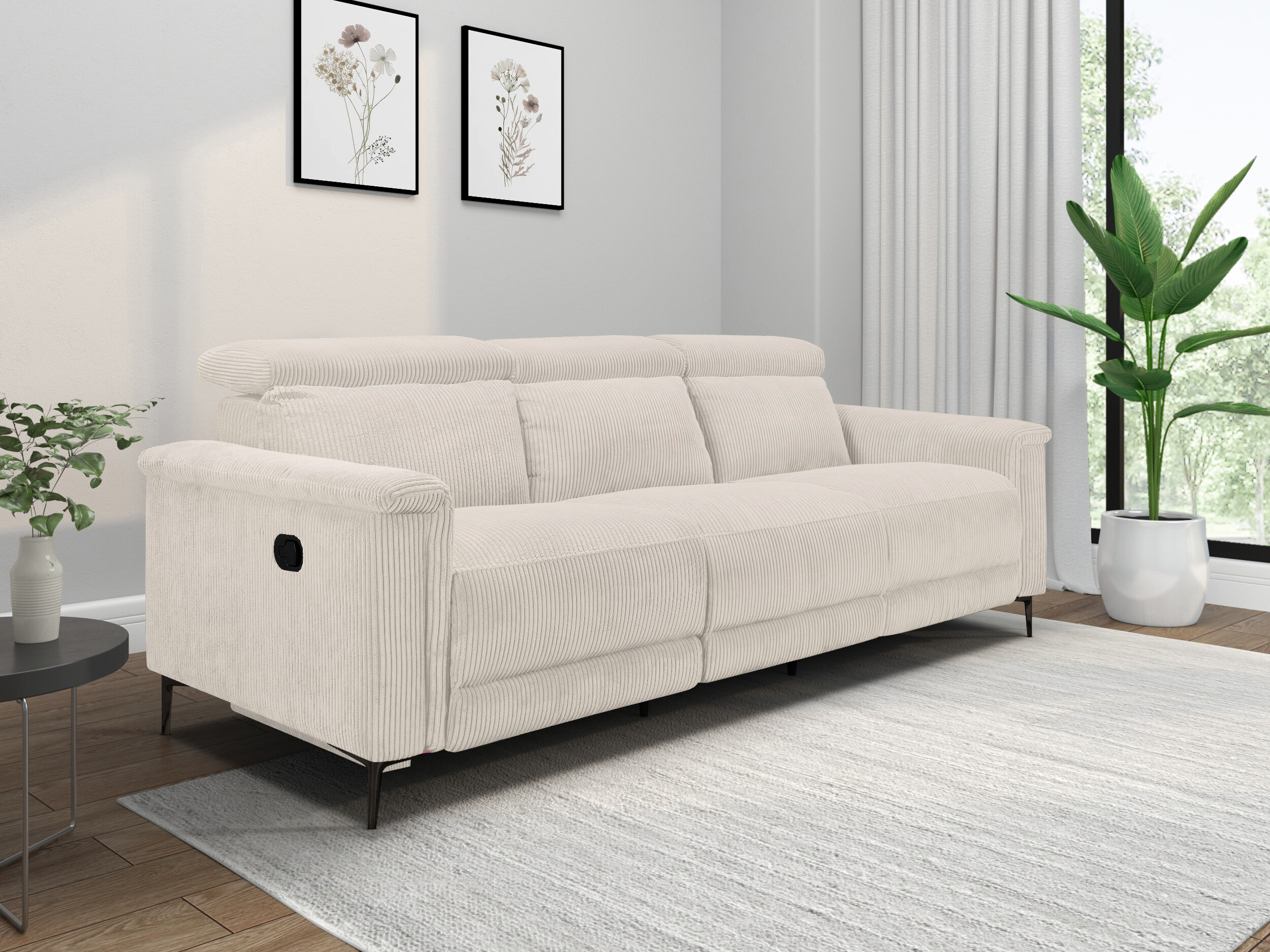 Sofa reglaineris Evamare 104 (Kreminė)