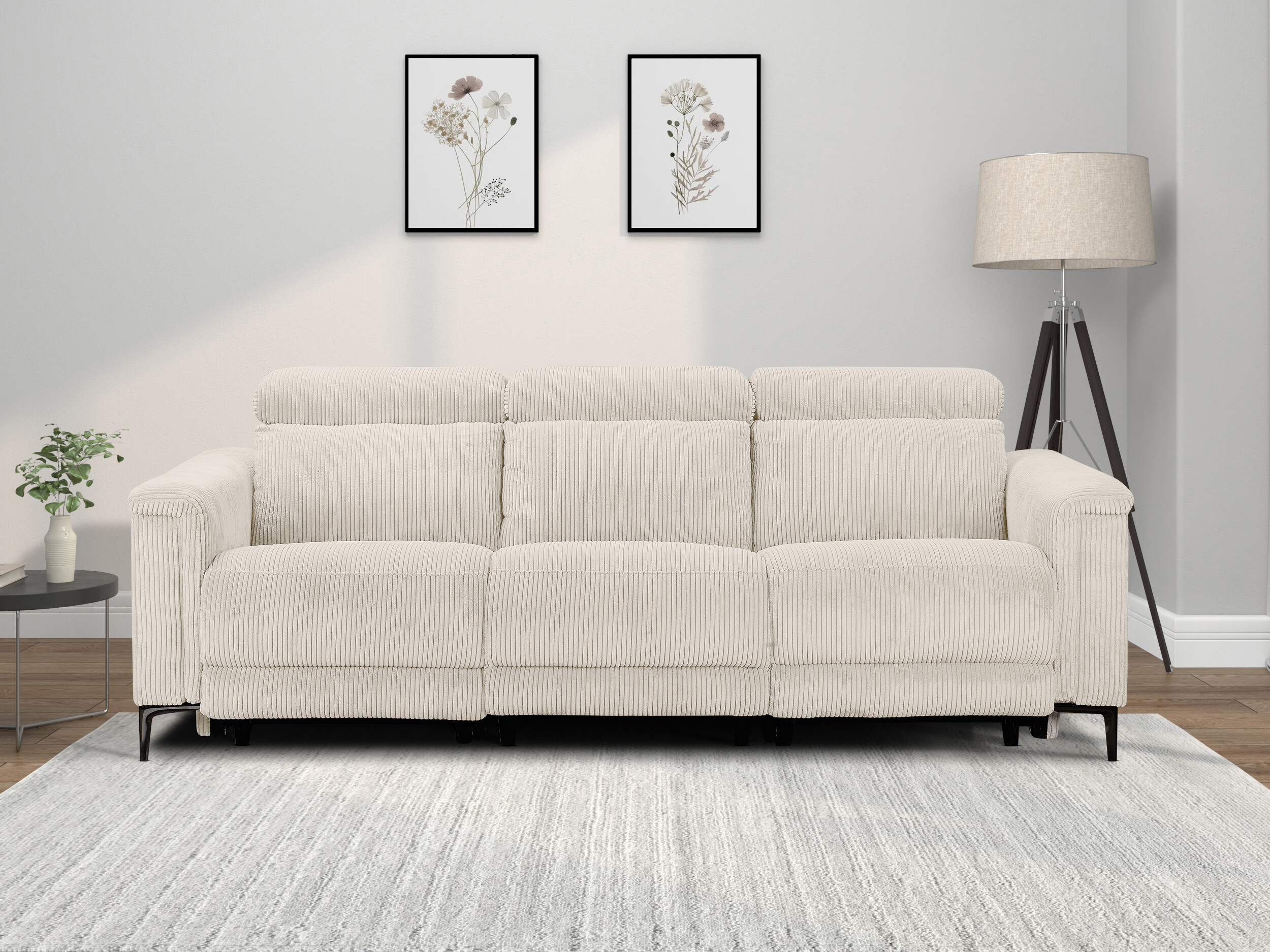 Sofa reglaineris Evamare 104 (Kreminė)