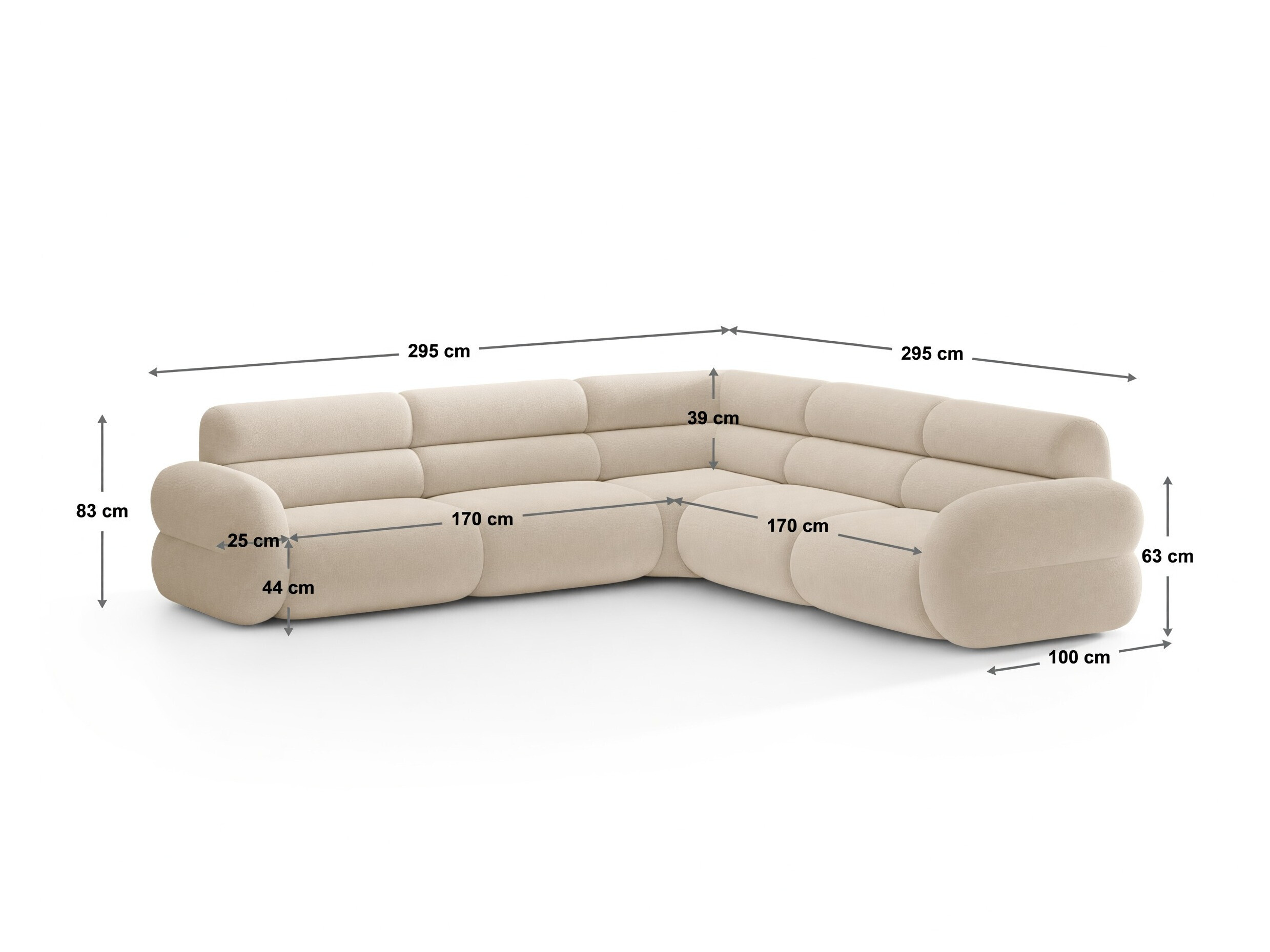 Modulinis minkštas kampas Cirbeno 102 (Golden 46)
