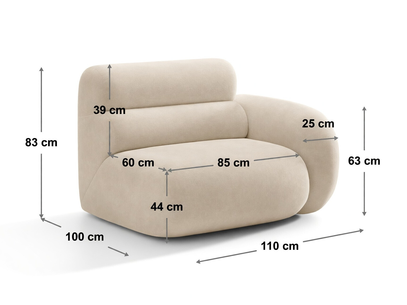 Modulinė sėdimoji dalis Cirbeno 105 (Golden 03)