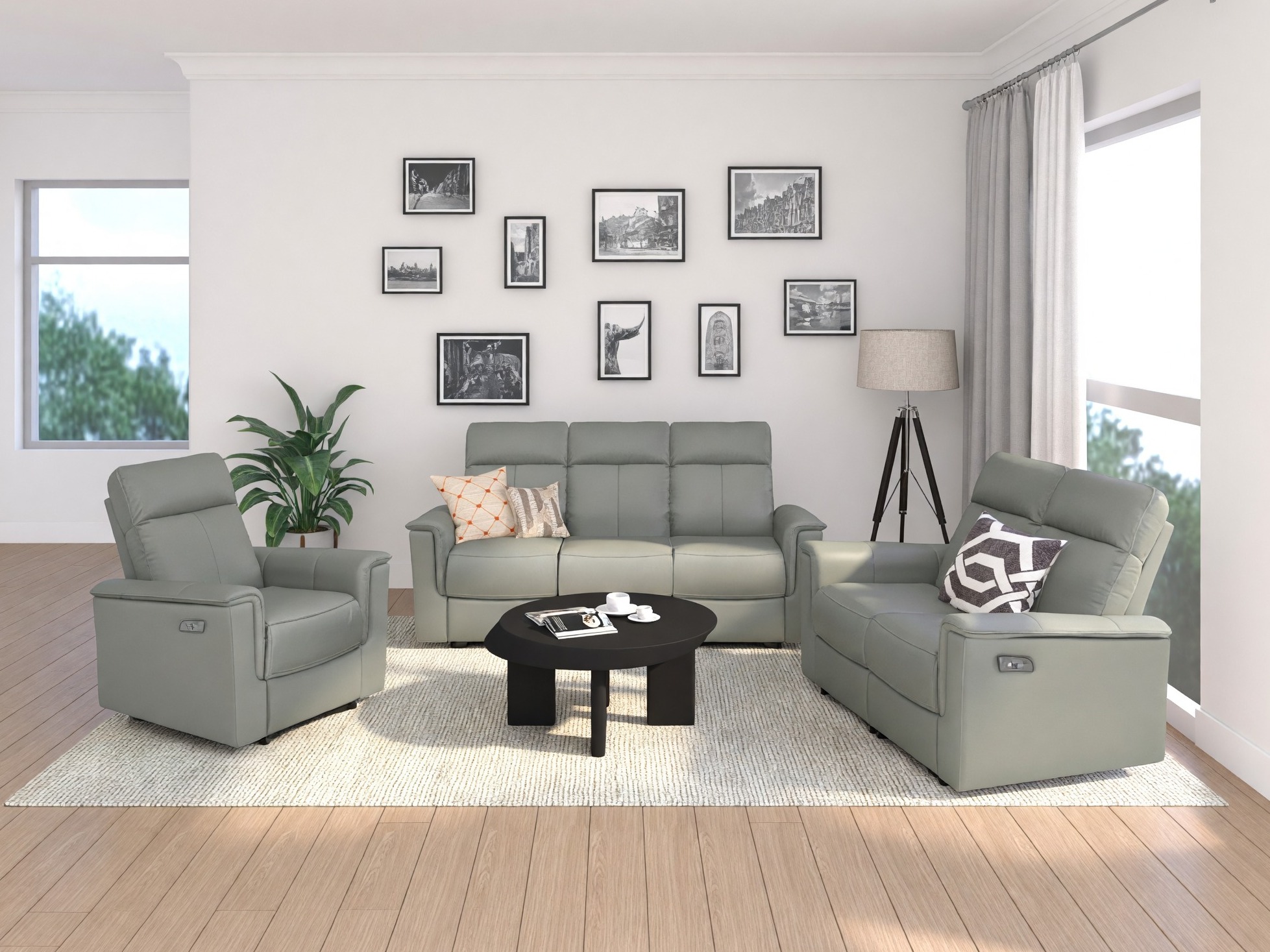 Sofa reglaineris Fivmelu 104 (Šviesi pilka)