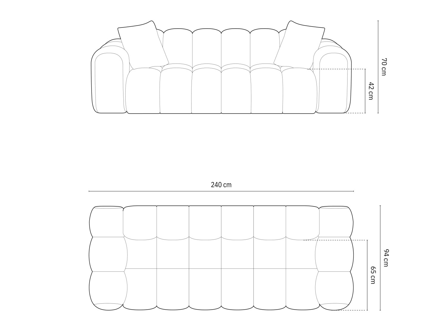 Sofa Mondelo 100 (Bluvel 89)