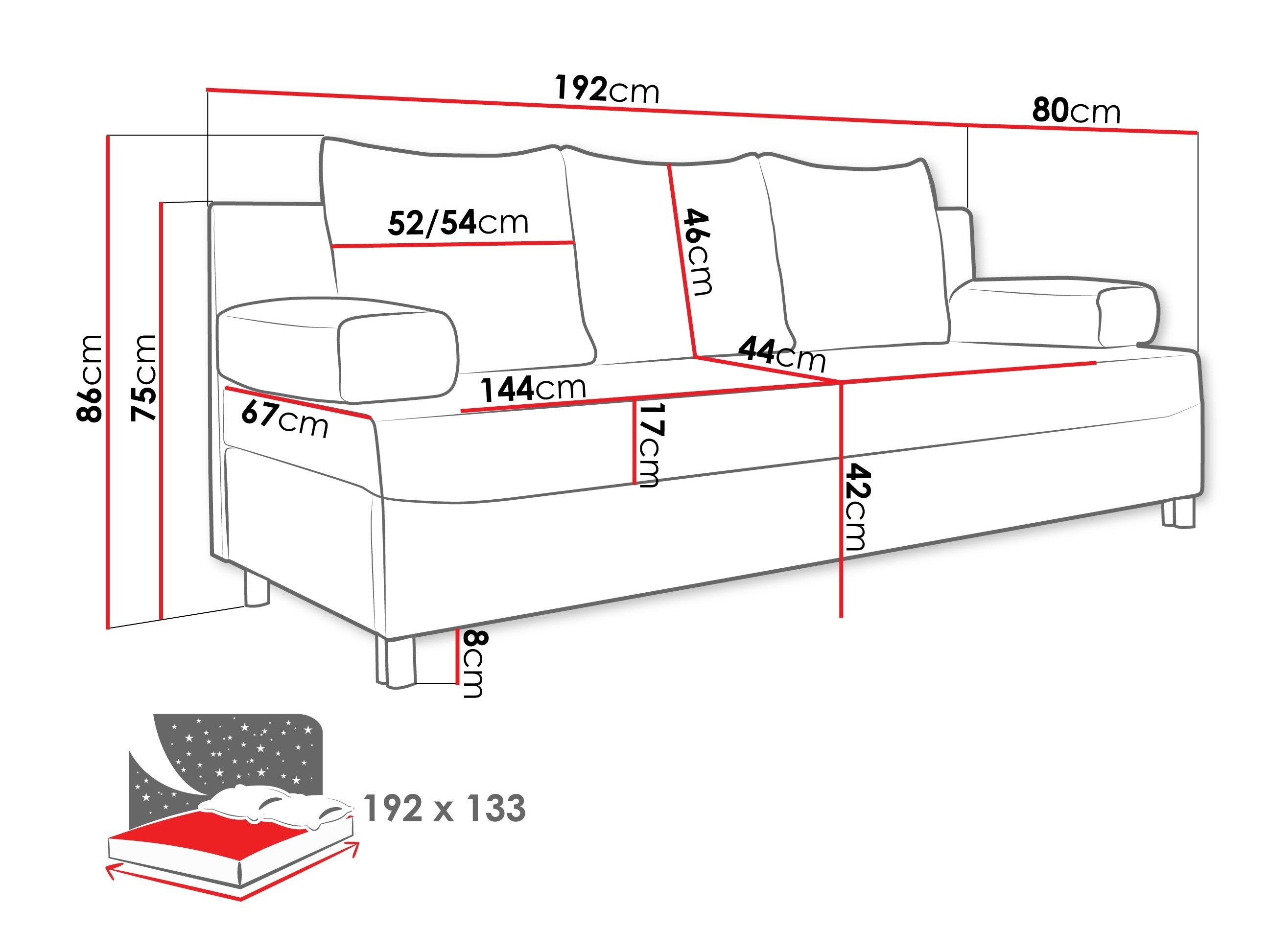 Sofa lova Comfivo Artes (Fredo 25)