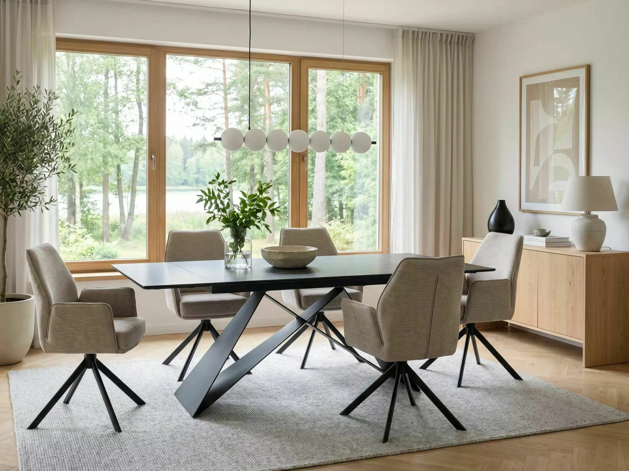Stalas Detroit 978 (Juoda)