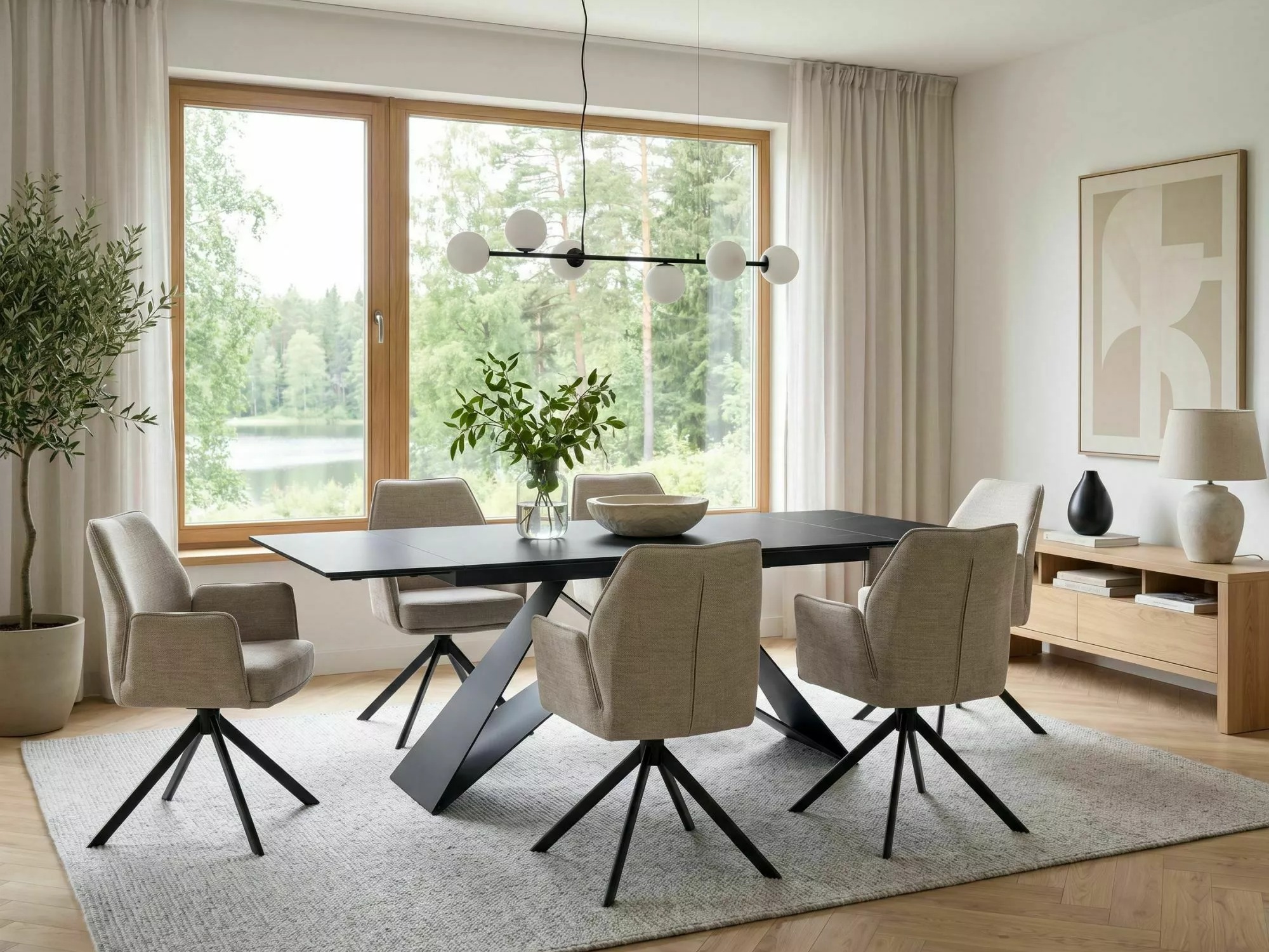 Stalas Detroit 978 (Juoda)