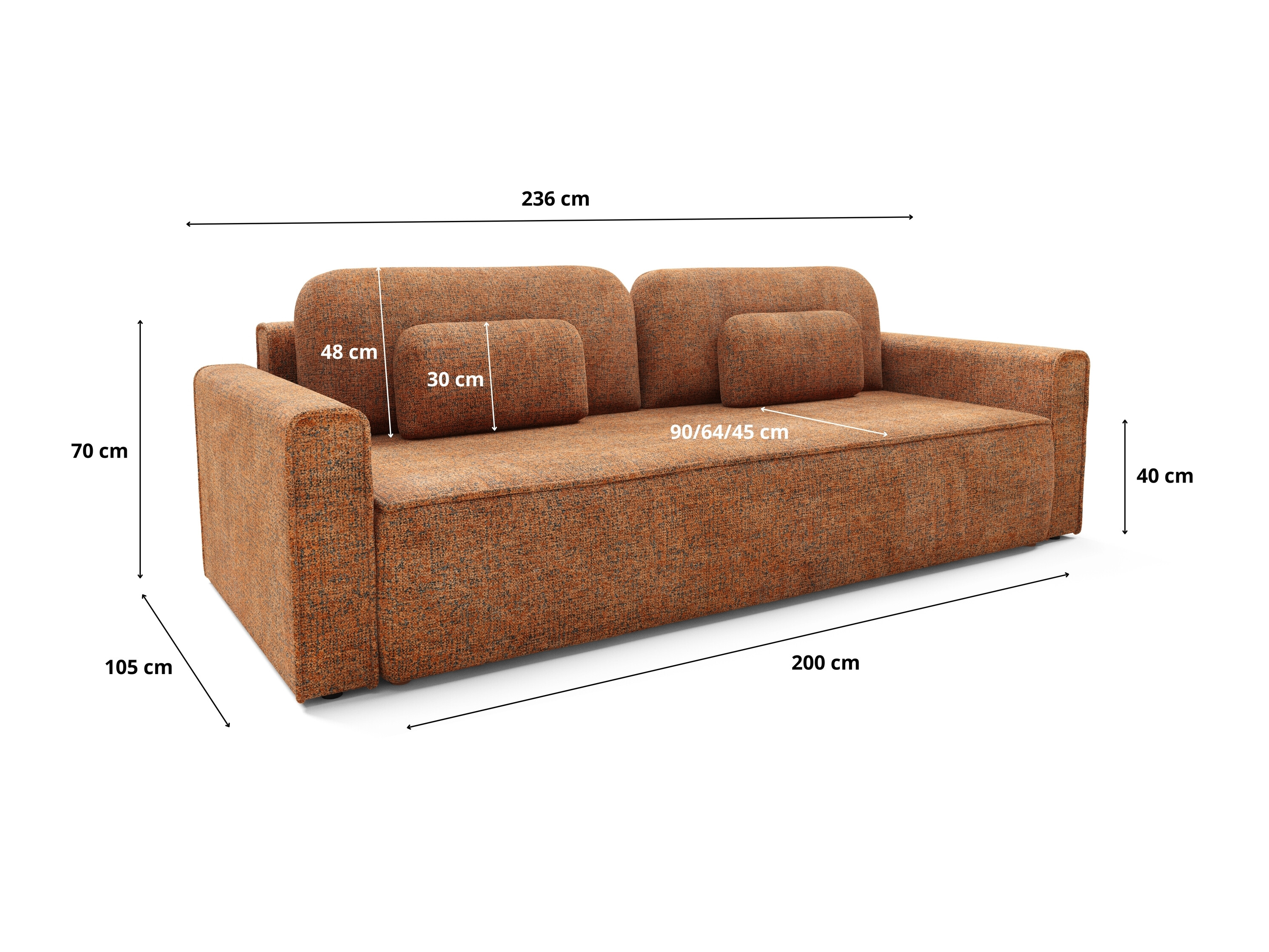 Sofa lova Franklin 222 (Bella 40)
