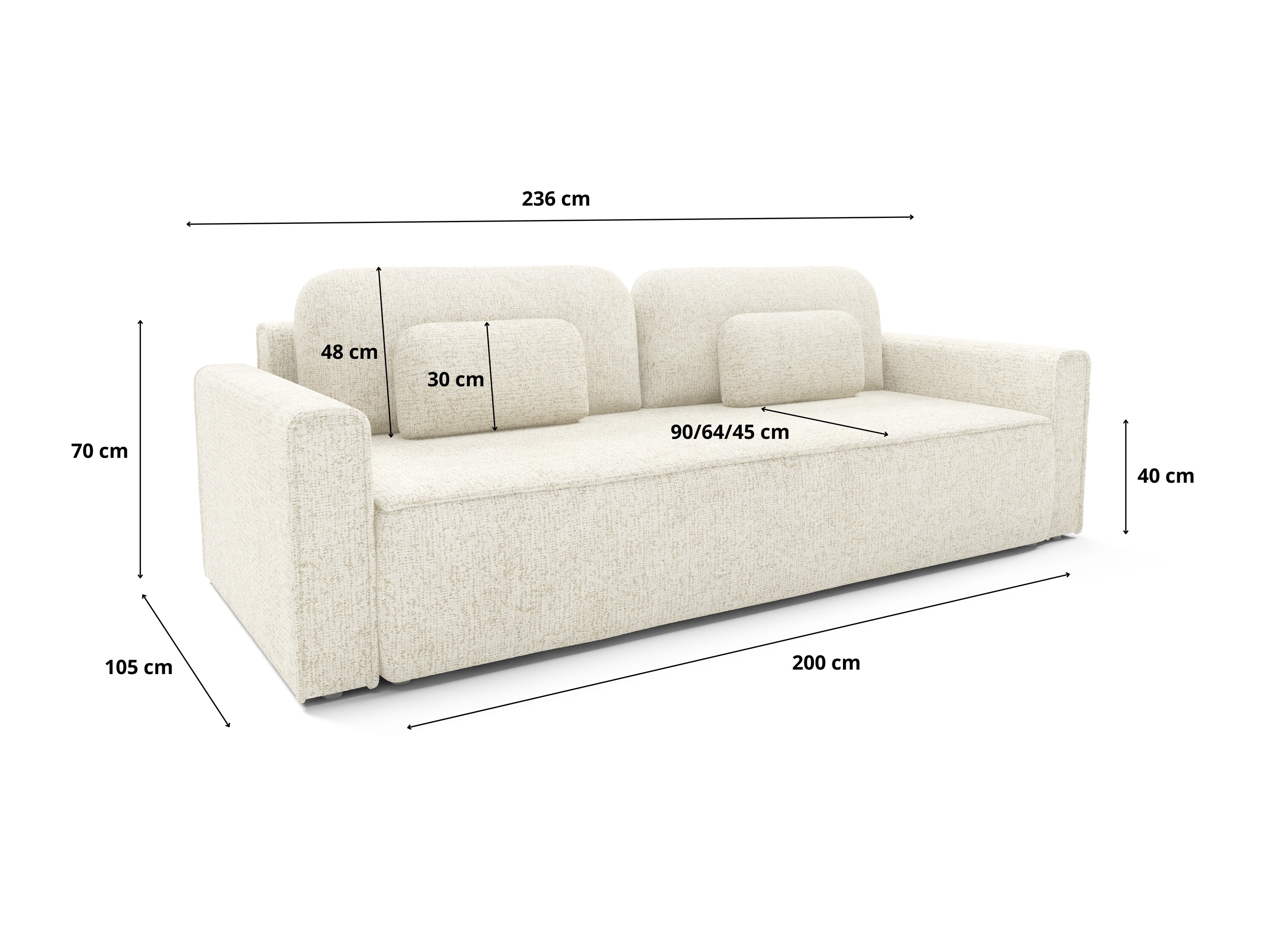 Sofa lova Franklin 222 (Bella 5)